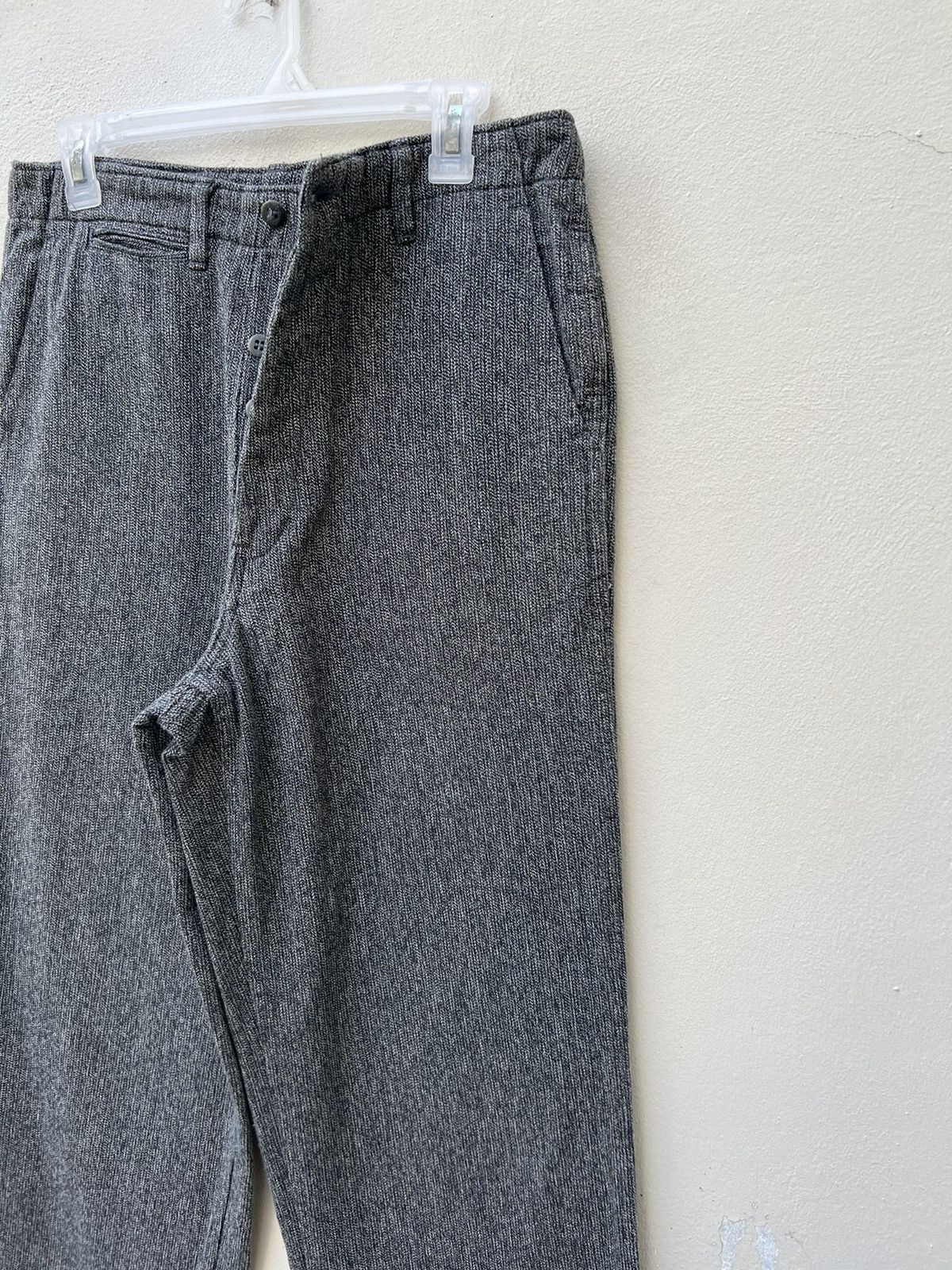 Beams Plus Vintage 90s Beams Japan Striped Salt & Pepper Trouser Pant Size US 30 / EU 46 - 7 Thumbnail
