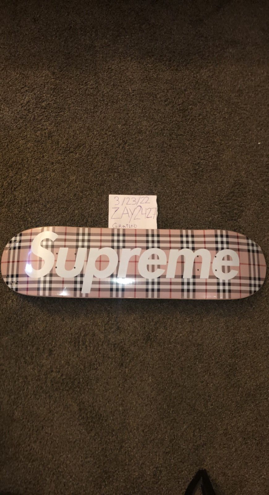 Burberry × Supreme Supreme Burberry Deck Size ONE SIZE - 1 Thumbnail