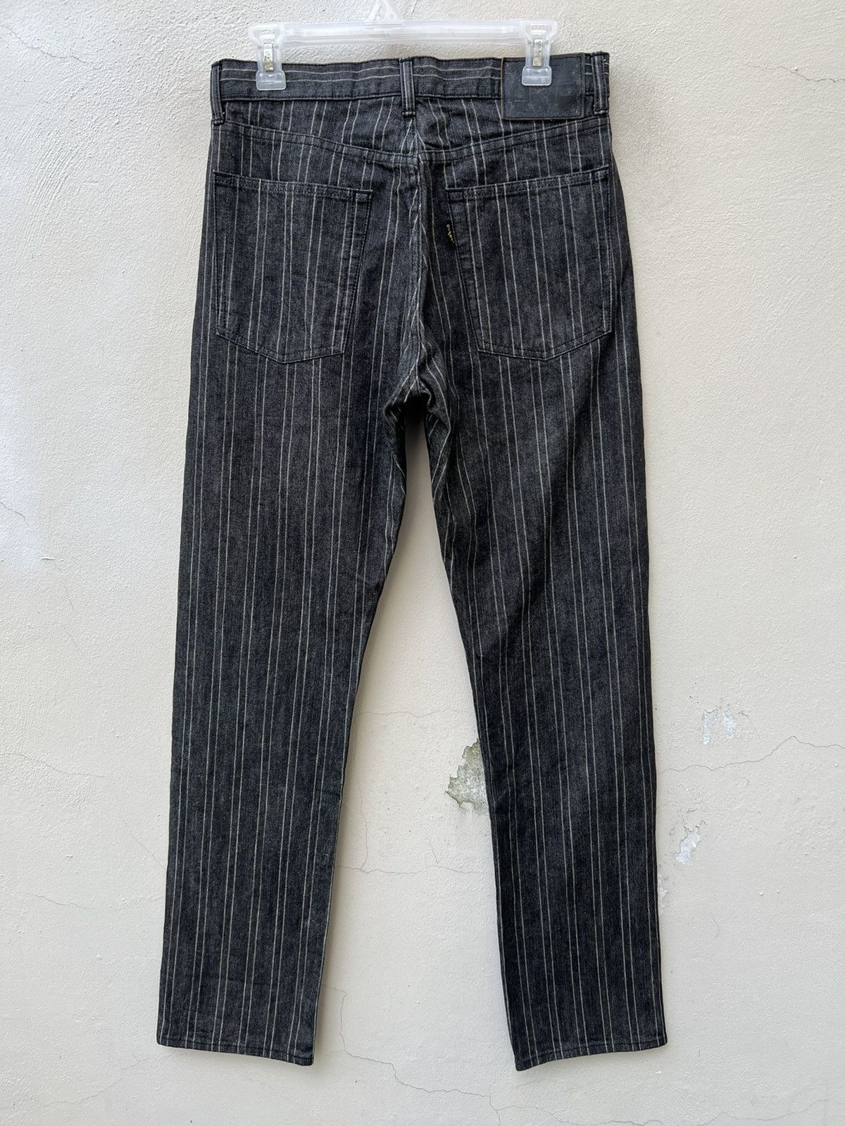 Beams Plus × Vintage Vintage 90s Beams Japan Striped Denim Jeans Size US 30 / EU 46 - 10 Thumbnail
