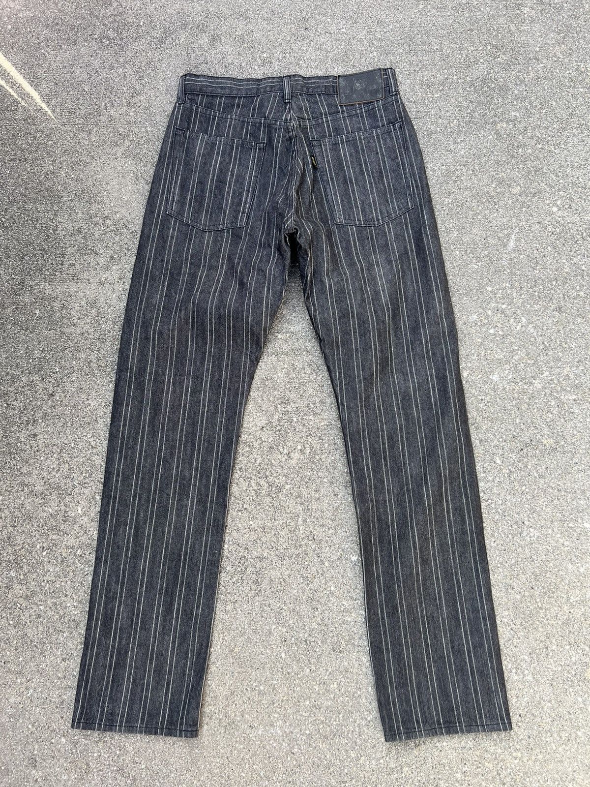 Beams Plus × Vintage Vintage 90s Beams Japan Striped Denim Jeans Size US 30 / EU 46 - 2 Thumbnail