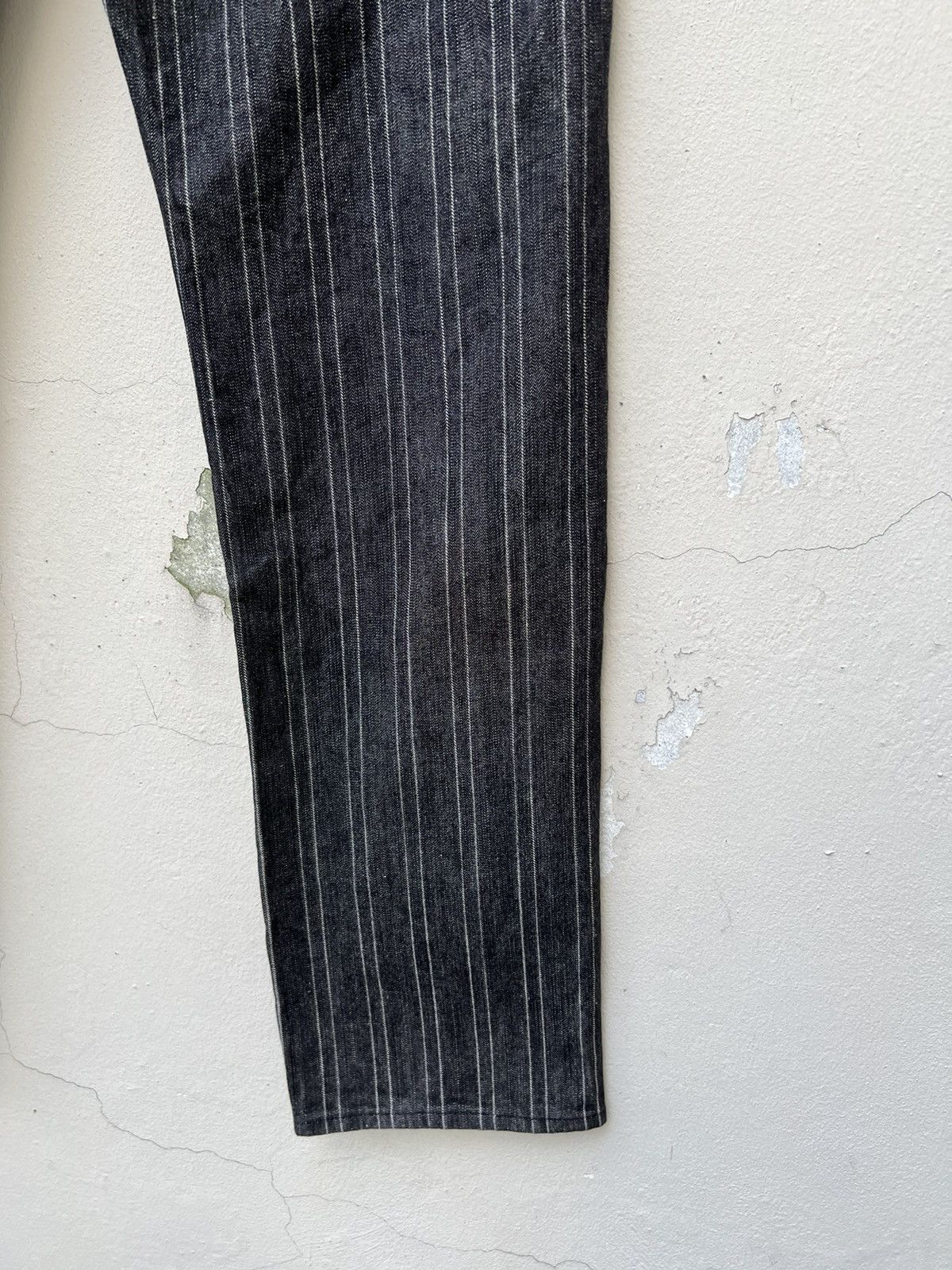 Beams Plus × Vintage Vintage 90s Beams Japan Striped Denim Jeans Size US 30 / EU 46 - 15 Thumbnail