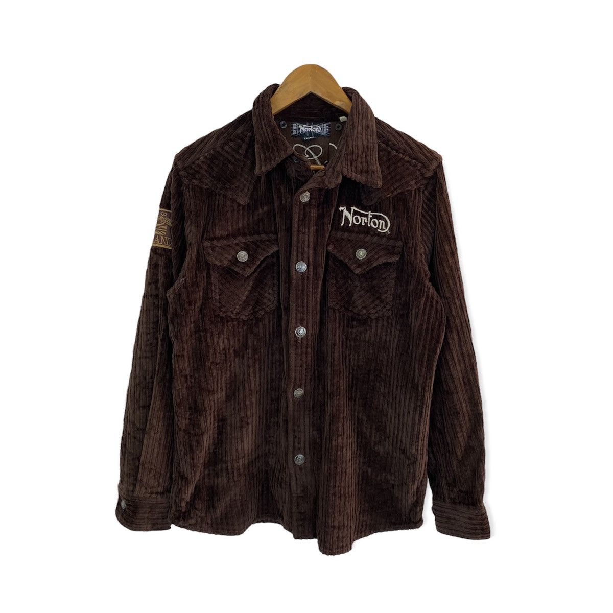 Japanese Brand × Norton Norton corduroy embroidered logo jacket Size US M / EU 48-50 / 2 - 2 Thumbnail