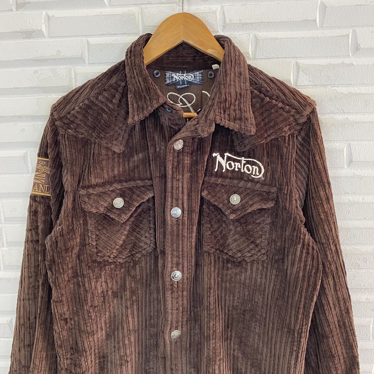 Japanese Brand × Norton Norton corduroy embroidered logo jacket Size US M / EU 48-50 / 2 - 5 Thumbnail