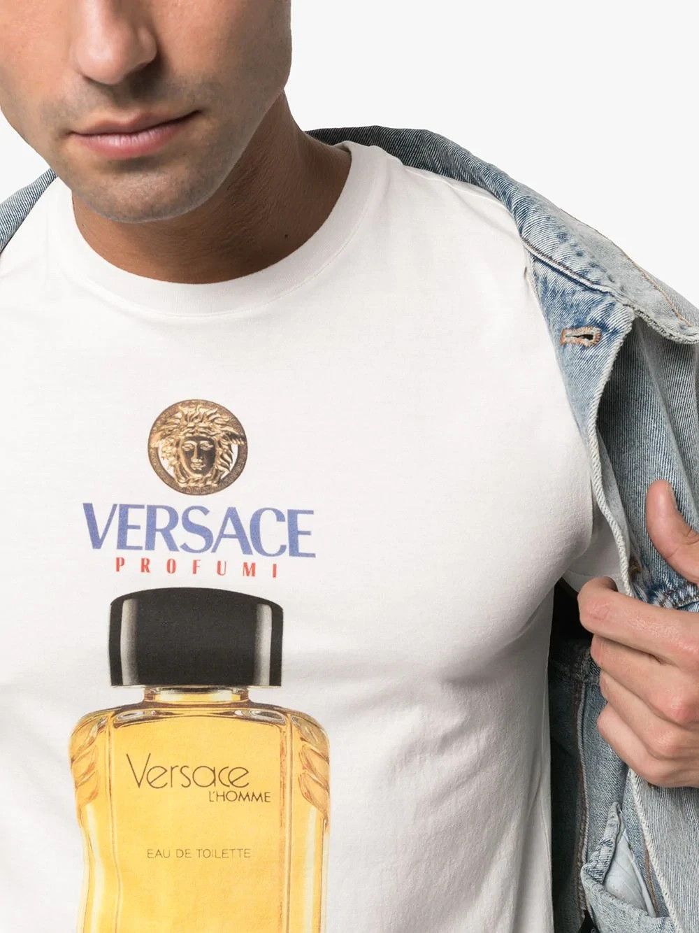 Versace VERSACE white perfume bottle print t-shirt - Small Size US S / EU 44-46 / 1 - 3 Thumbnail