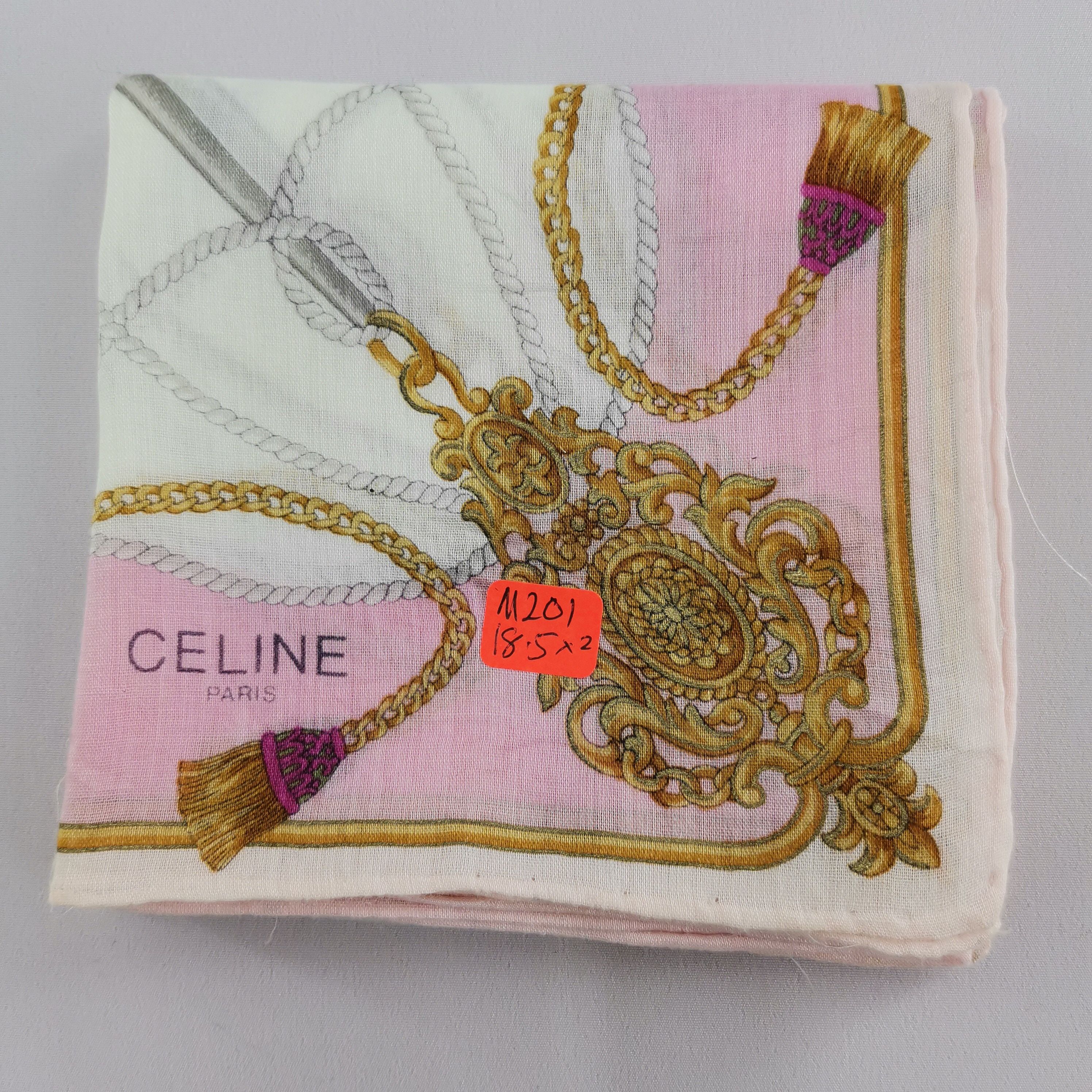 Celine Celine Handkerchief / Headscarf / Neckerchief Size ONE SIZE - 6 Thumbnail
