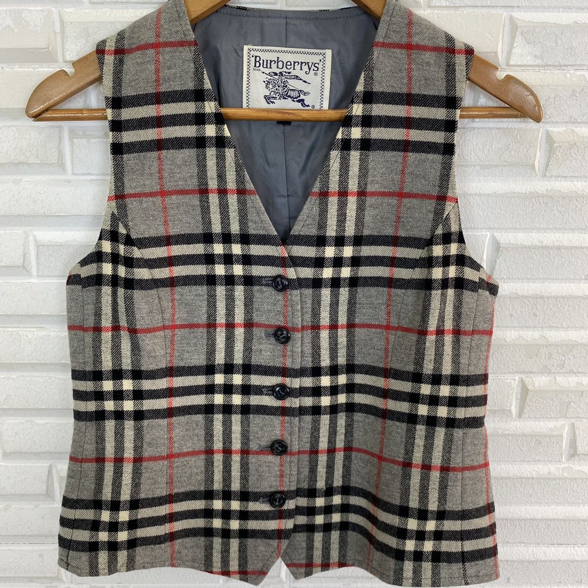 Burberry Burberrys Nova Check Vest Jacket size M Women Size ONE SIZE - 3 Thumbnail
