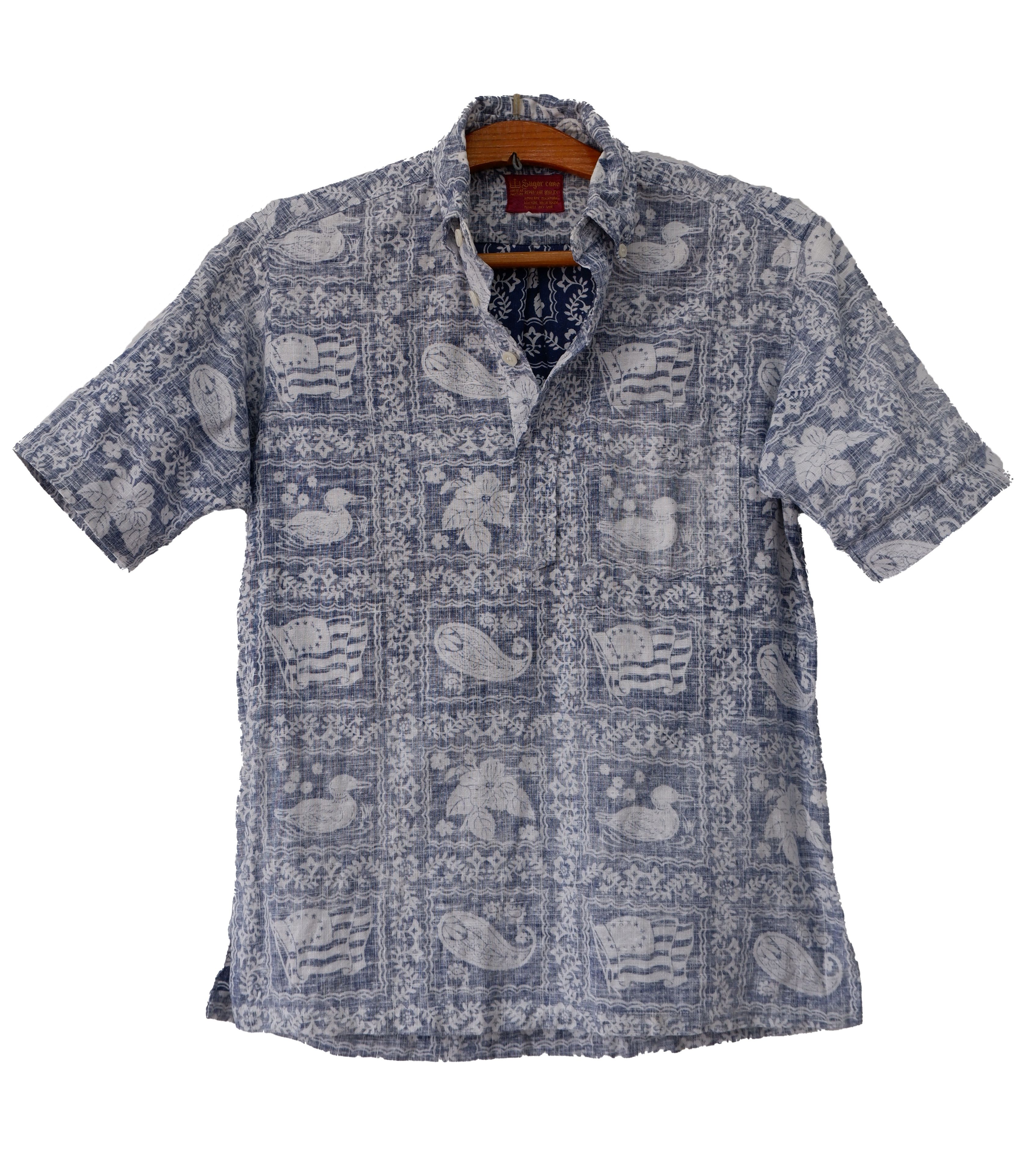 SUGAR CANE american mart shop reverse print Hawaiian shirt