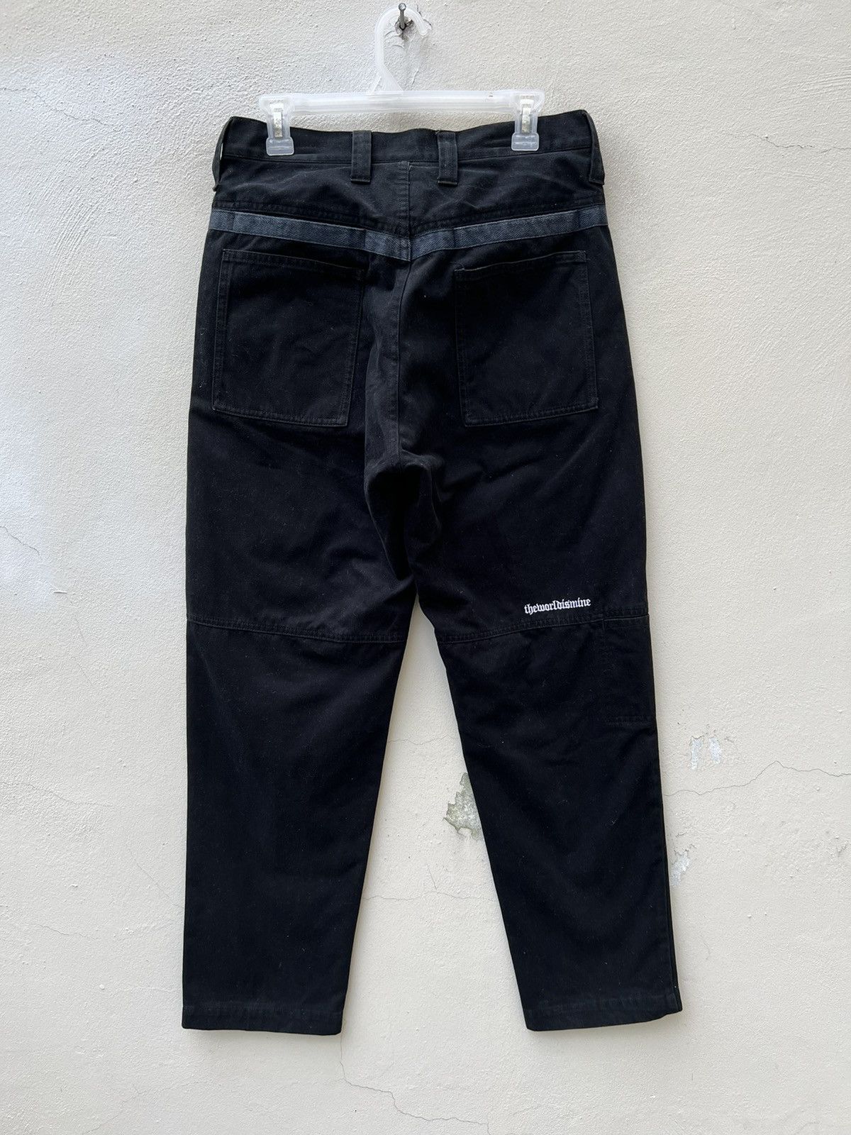 Vintage Vintage TWIM Japan Suede Cotton Black Pant Size US 31 - 11 Thumbnail