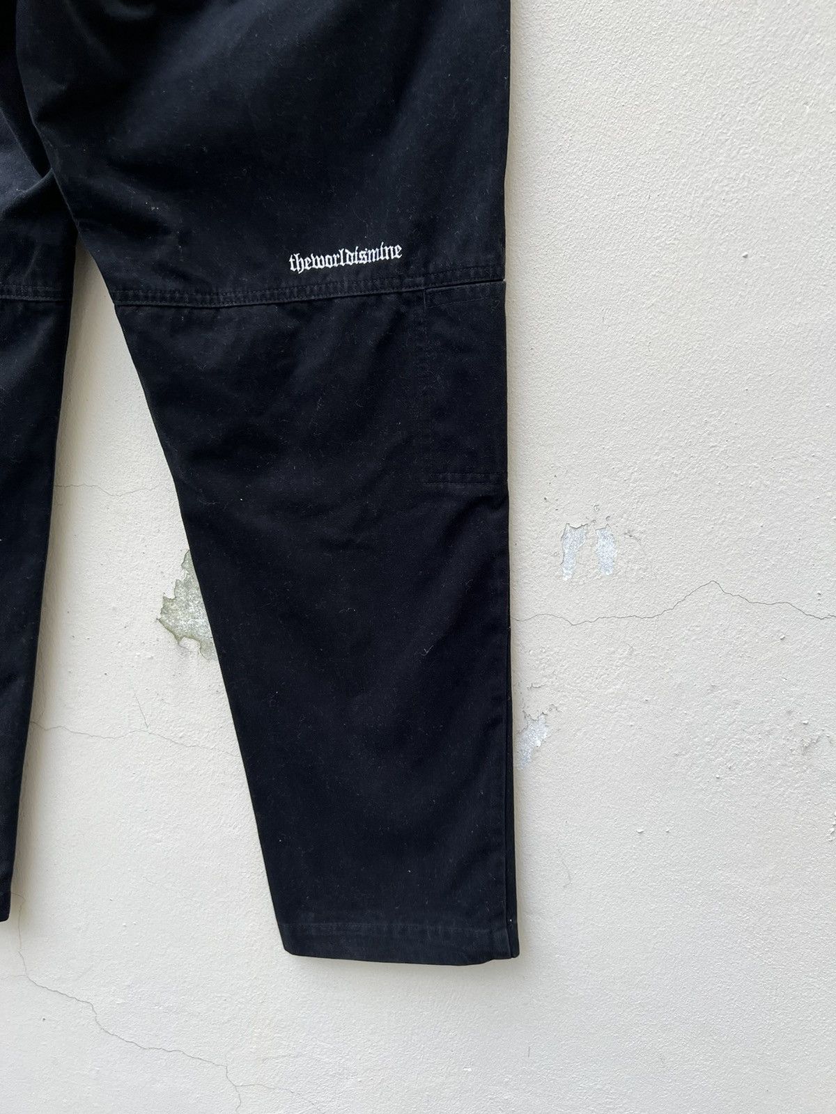 Vintage Vintage TWIM Japan Suede Cotton Black Pant Size US 31 - 16 Thumbnail