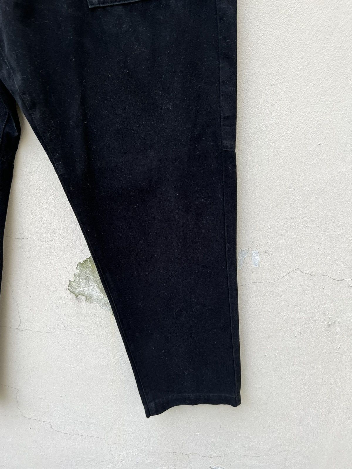 Vintage Vintage TWIM Japan Suede Cotton Black Pant Size US 31 - 9 Thumbnail