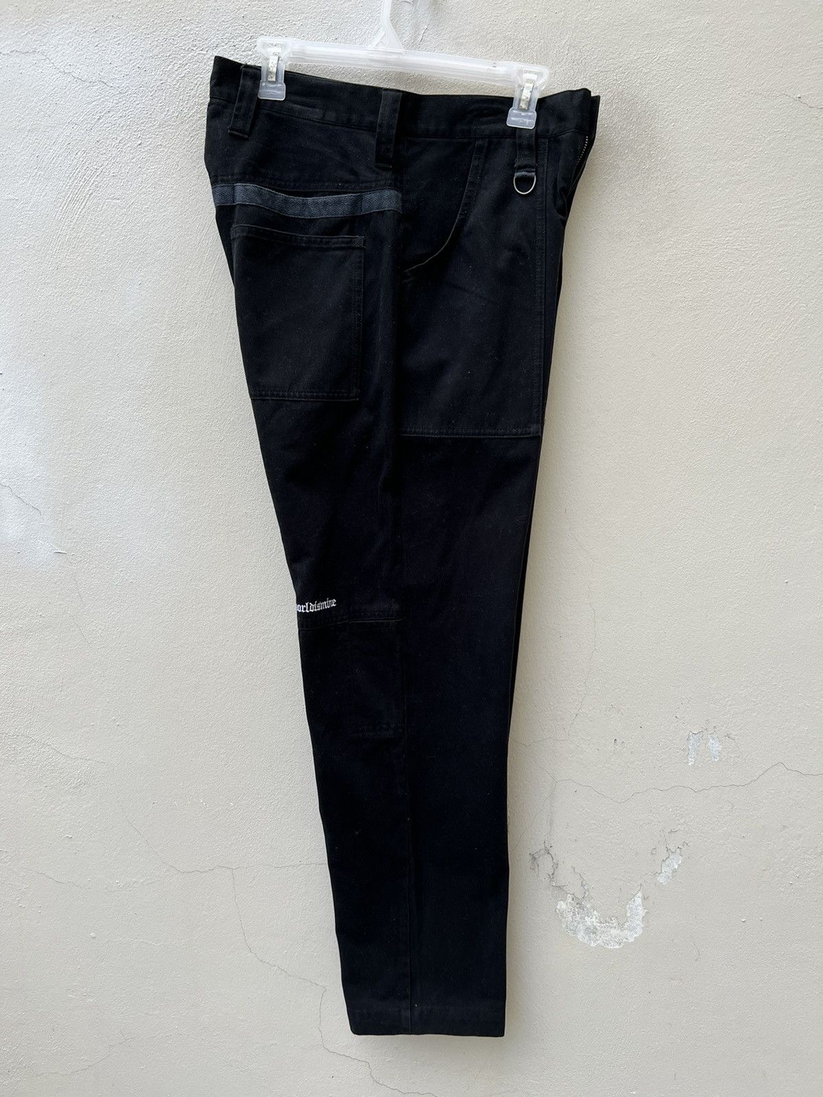 Vintage Vintage TWIM Japan Suede Cotton Black Pant Size US 31 - 18 Thumbnail