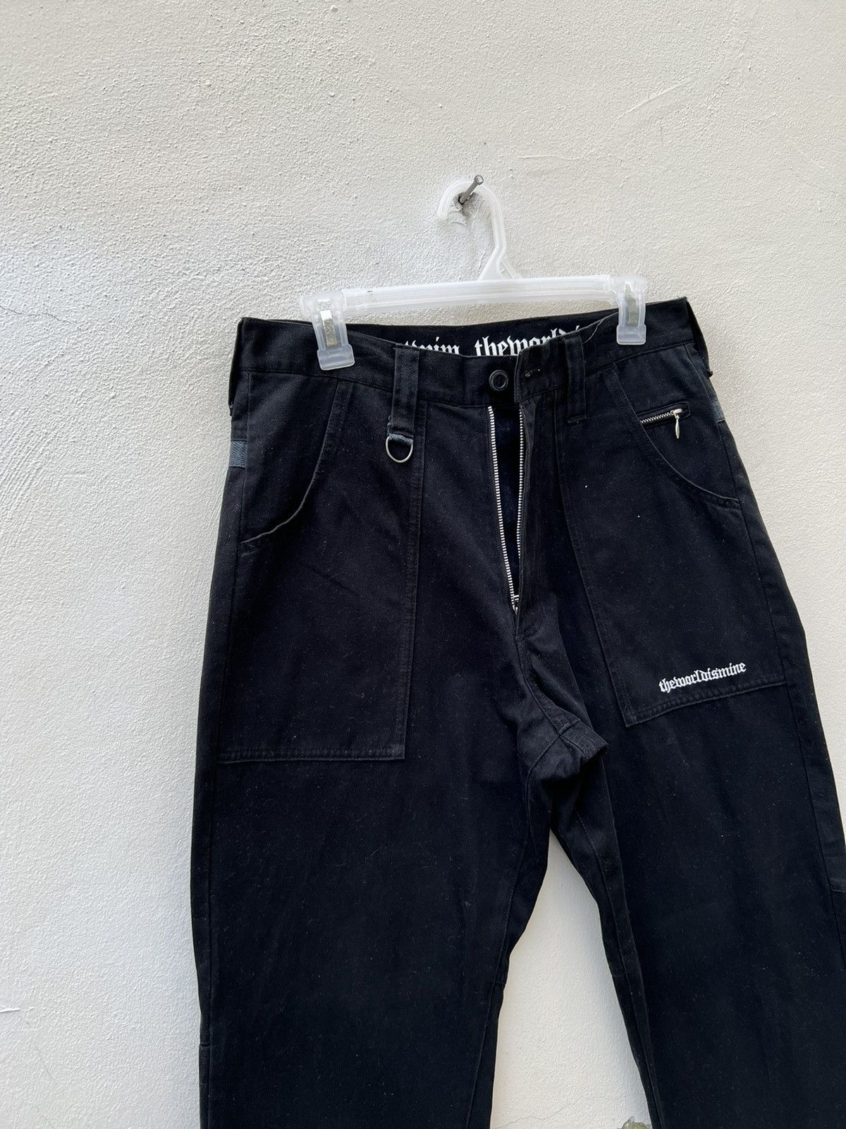 Vintage Vintage TWIM Japan Suede Cotton Black Pant Size US 31 - 5 Thumbnail