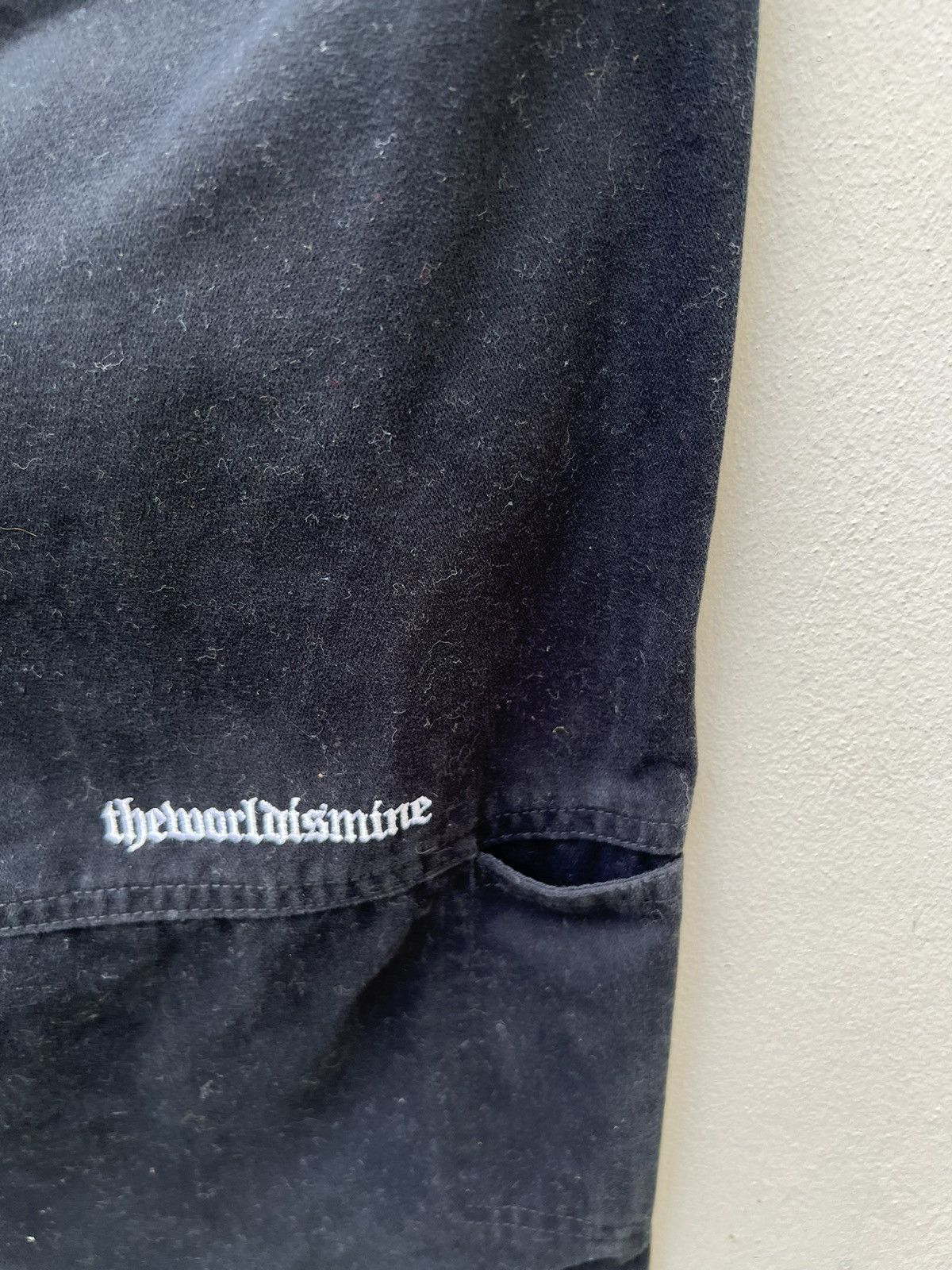 Vintage Vintage TWIM Japan Suede Cotton Black Pant Size US 31 - 17 Thumbnail