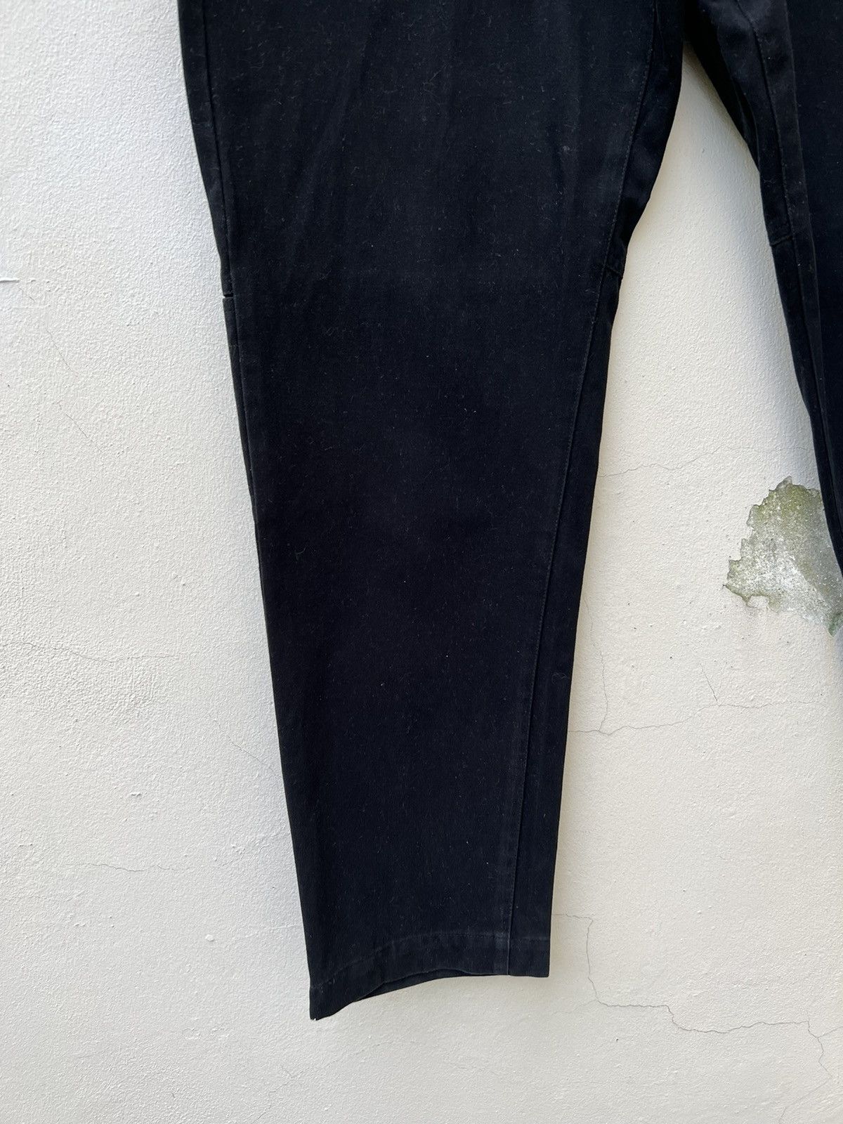 Vintage Vintage TWIM Japan Suede Cotton Black Pant Size US 31 - 6 Thumbnail