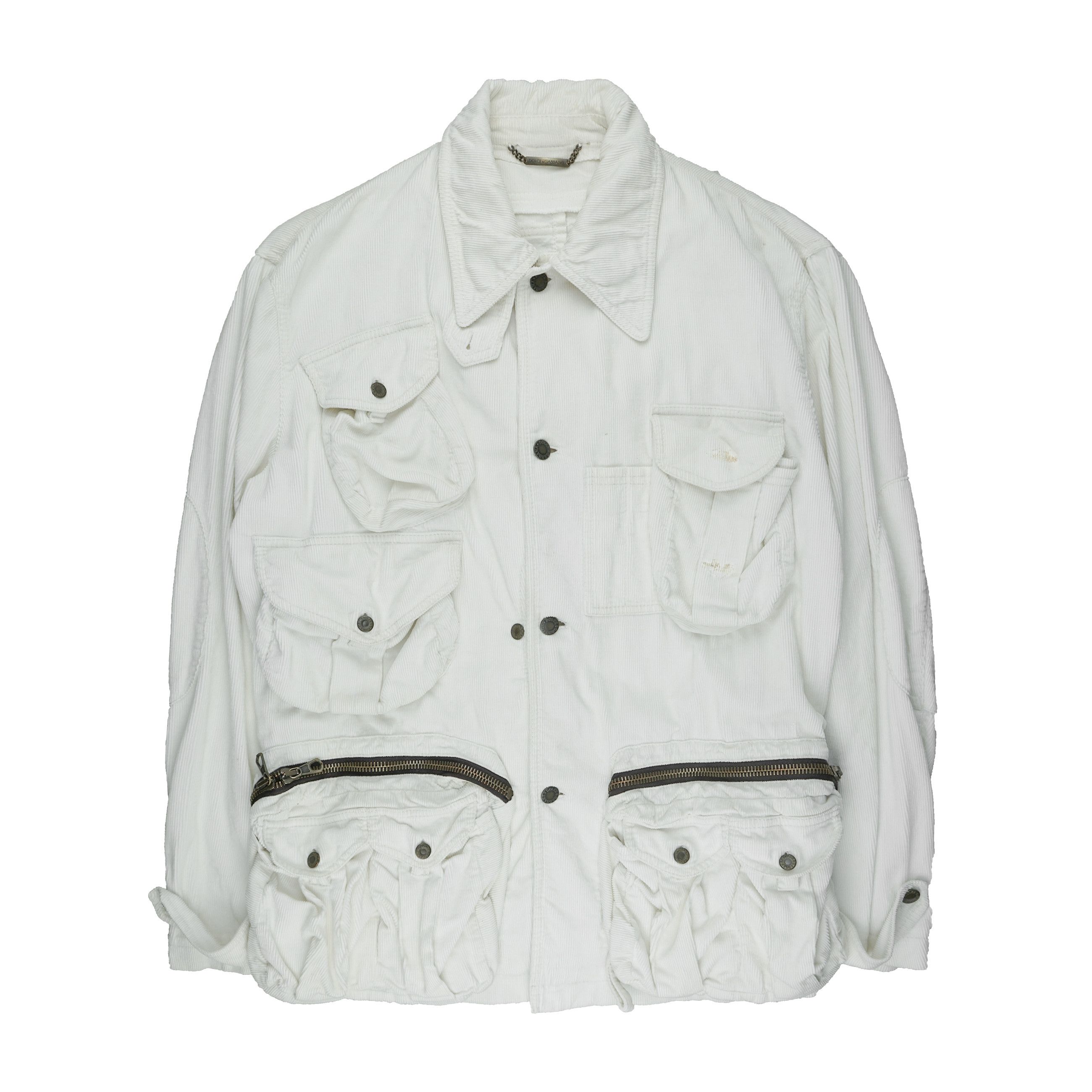 Dolce & Gabbana SS03 Corduroy Cargo Hunting Shirt Size US L / EU 52-54 / 3 - 1 Thumbnail