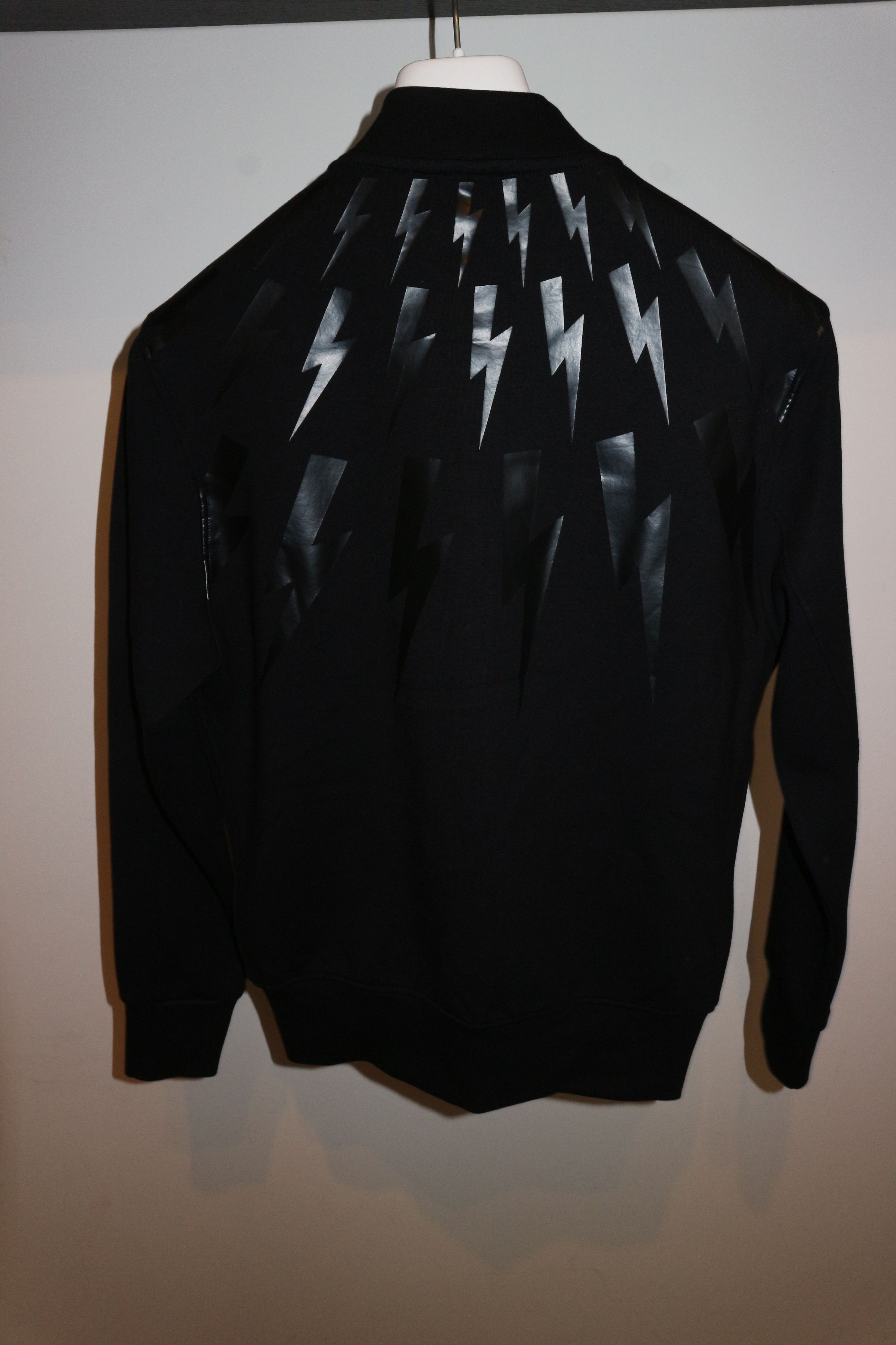 Neil Barrett Lightning bolt print bomber jacket Size US XL / EU 56 / 4 - 8 Thumbnail