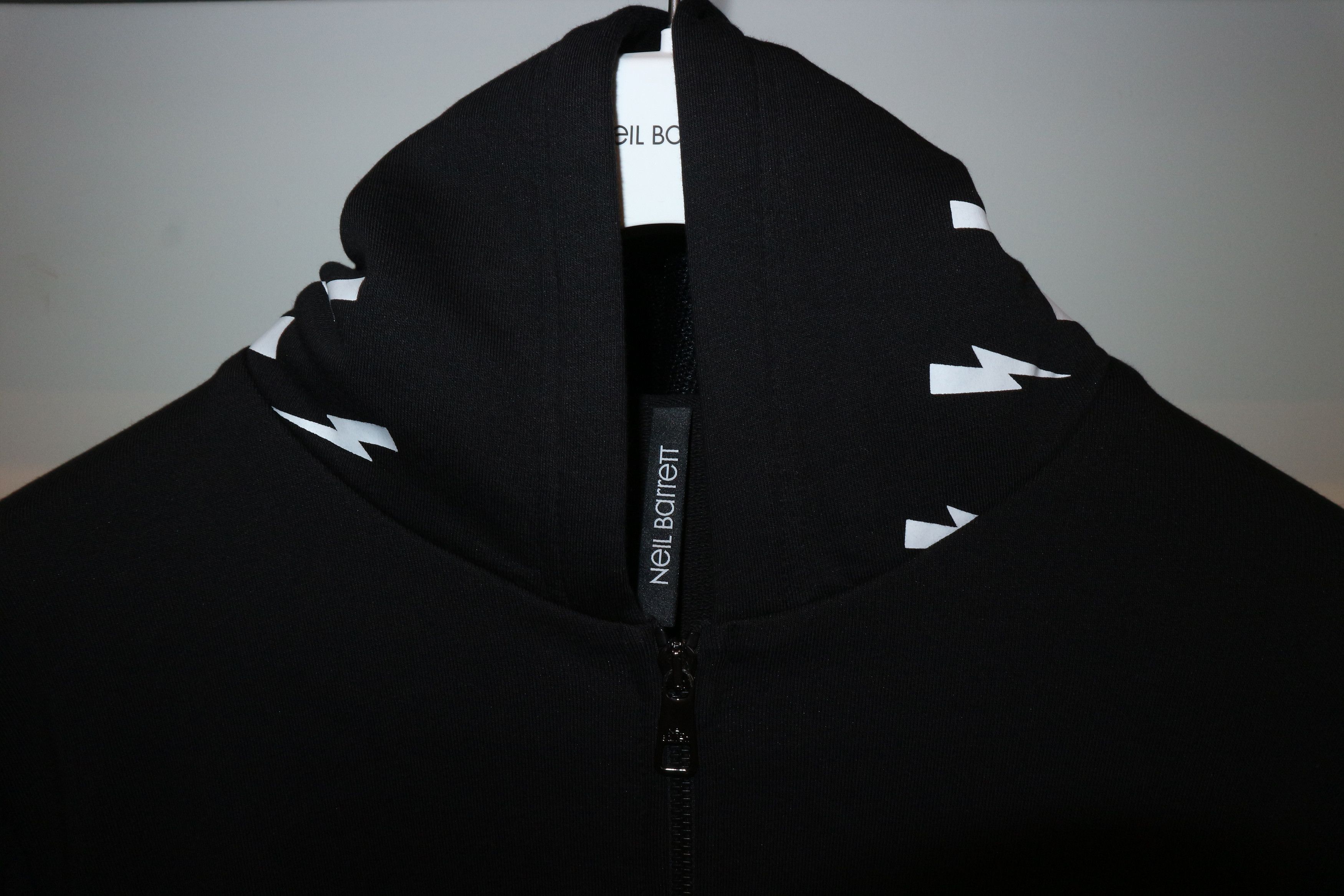 Neil Barrett Lightning bolt print zip hoodie Size US S / EU 44-46 / 1 - 2 Thumbnail