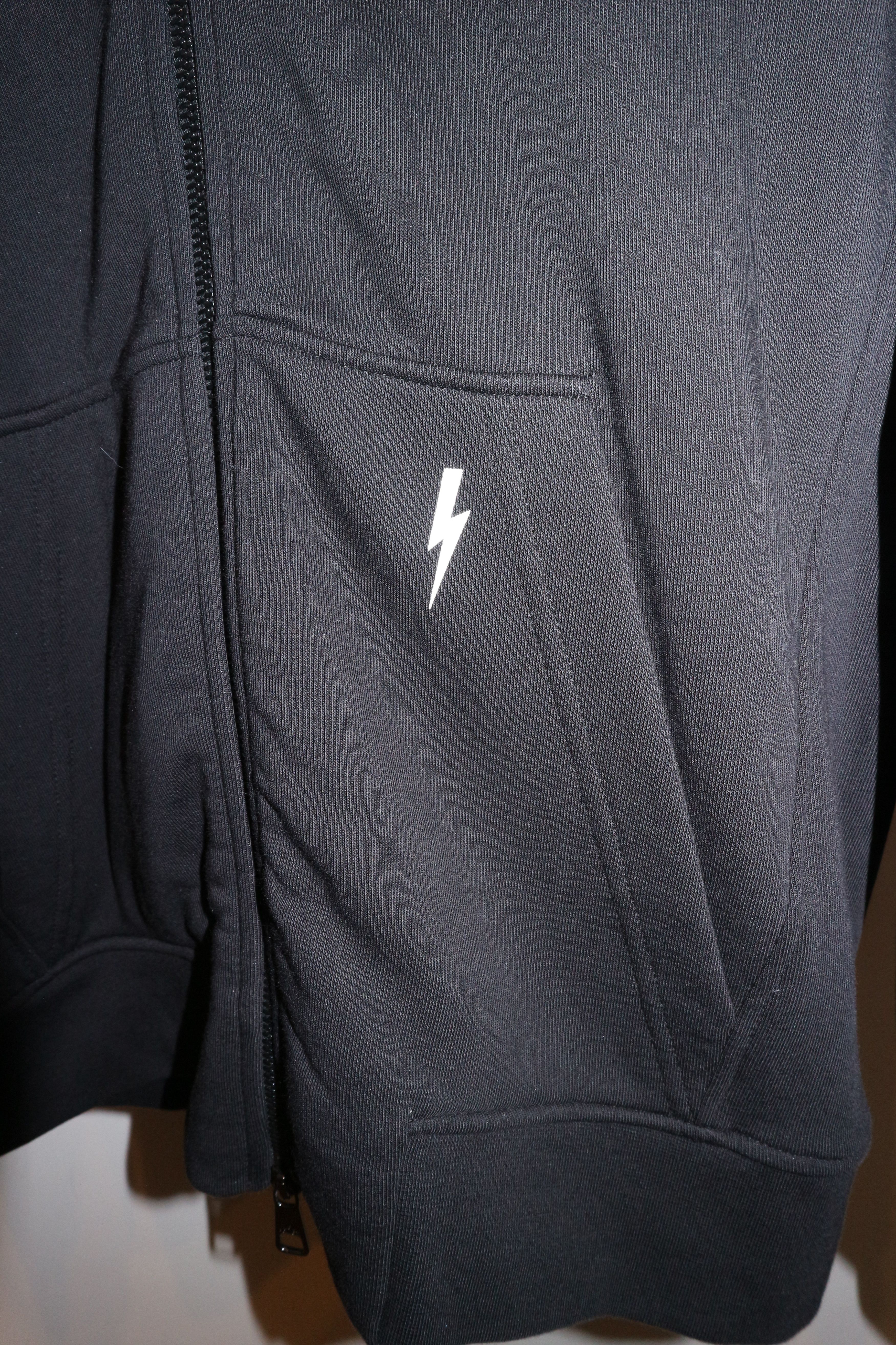 Neil Barrett Lightning bolt print zip hoodie Size US S / EU 44-46 / 1 - 3 Thumbnail