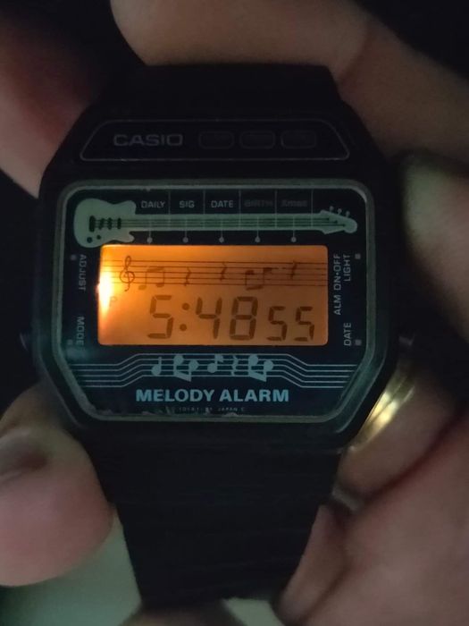 Vintage Vintage Casio Melody Alarm Digital Watch M32, Work Great