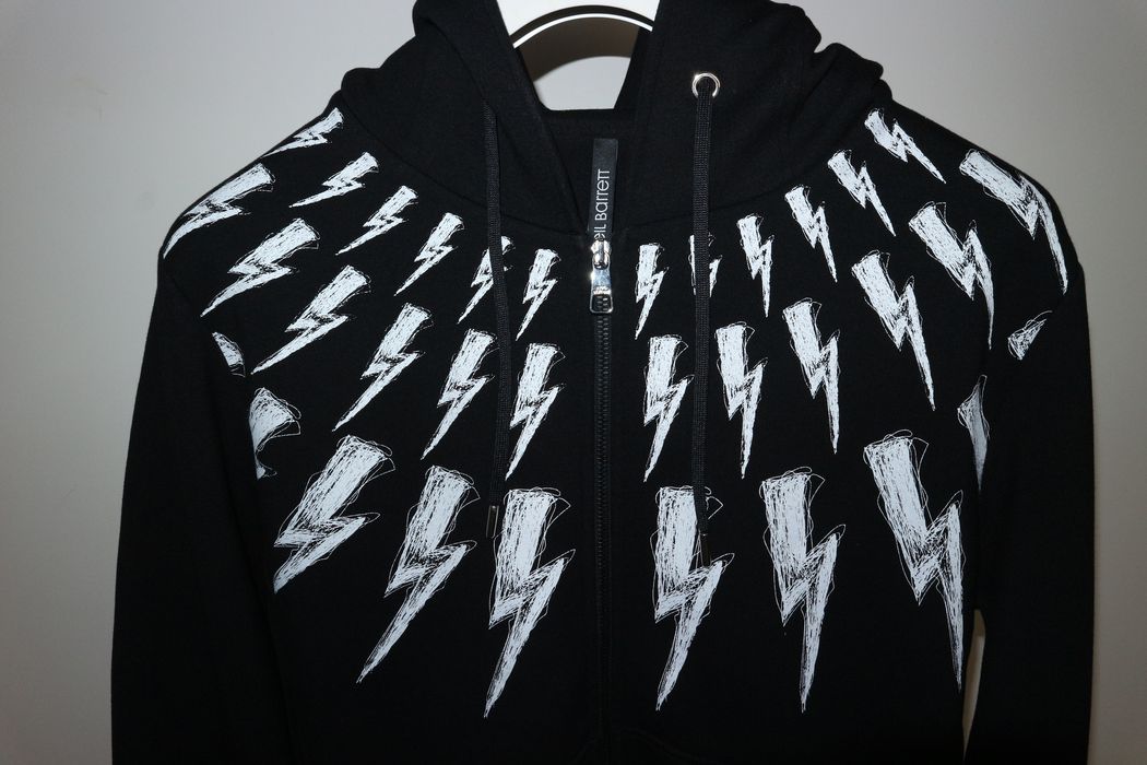 Neil barrett lightning bolt hoodie hot sale