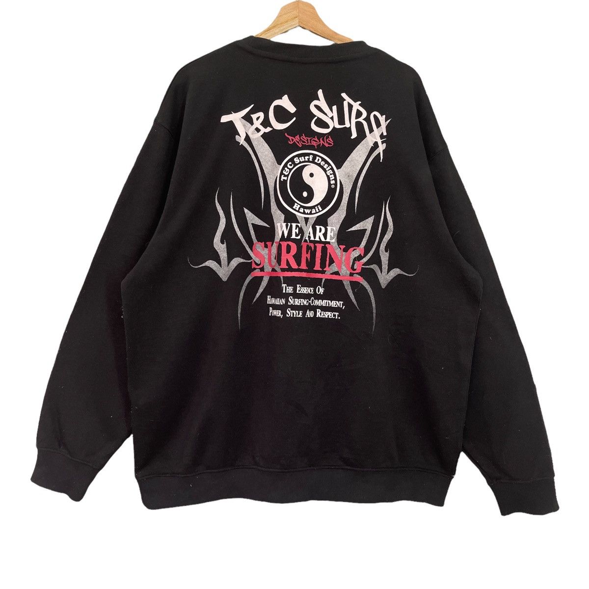 Billabong Vintage TnC Hawaii Surf Design Big Logo Crewneck Sweatshirt Size US XXL / EU 58 / 5 - 1 Thumbnail