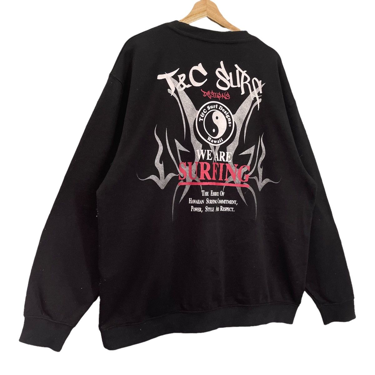 Billabong Vintage TnC Hawaii Surf Design Big Logo Crewneck Sweatshirt Size US XXL / EU 58 / 5 - 2 Thumbnail