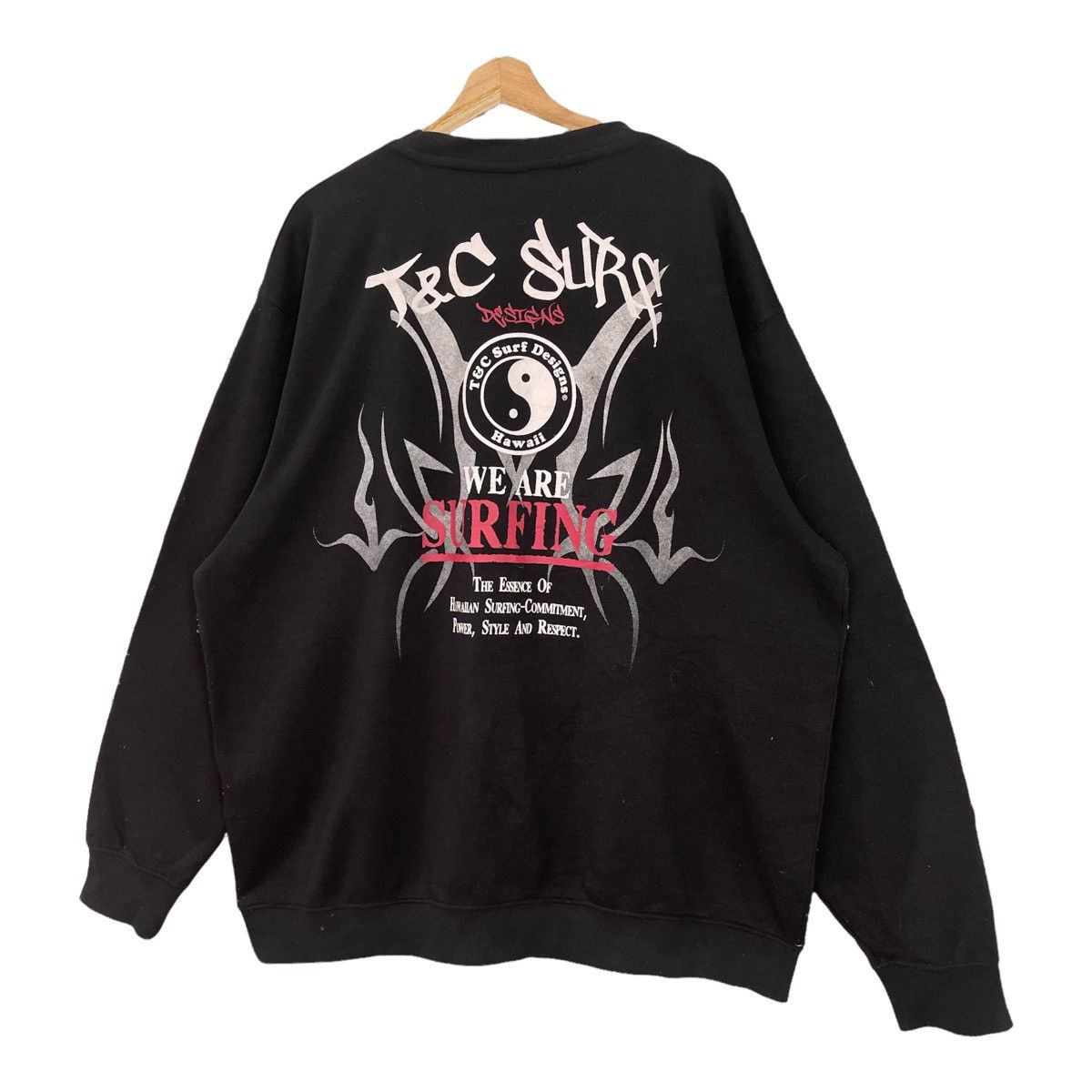 Billabong Vintage TnC Hawaii Surf Design Big Logo Crewneck Sweatshirt Size US XXL / EU 58 / 5 - 3 Thumbnail
