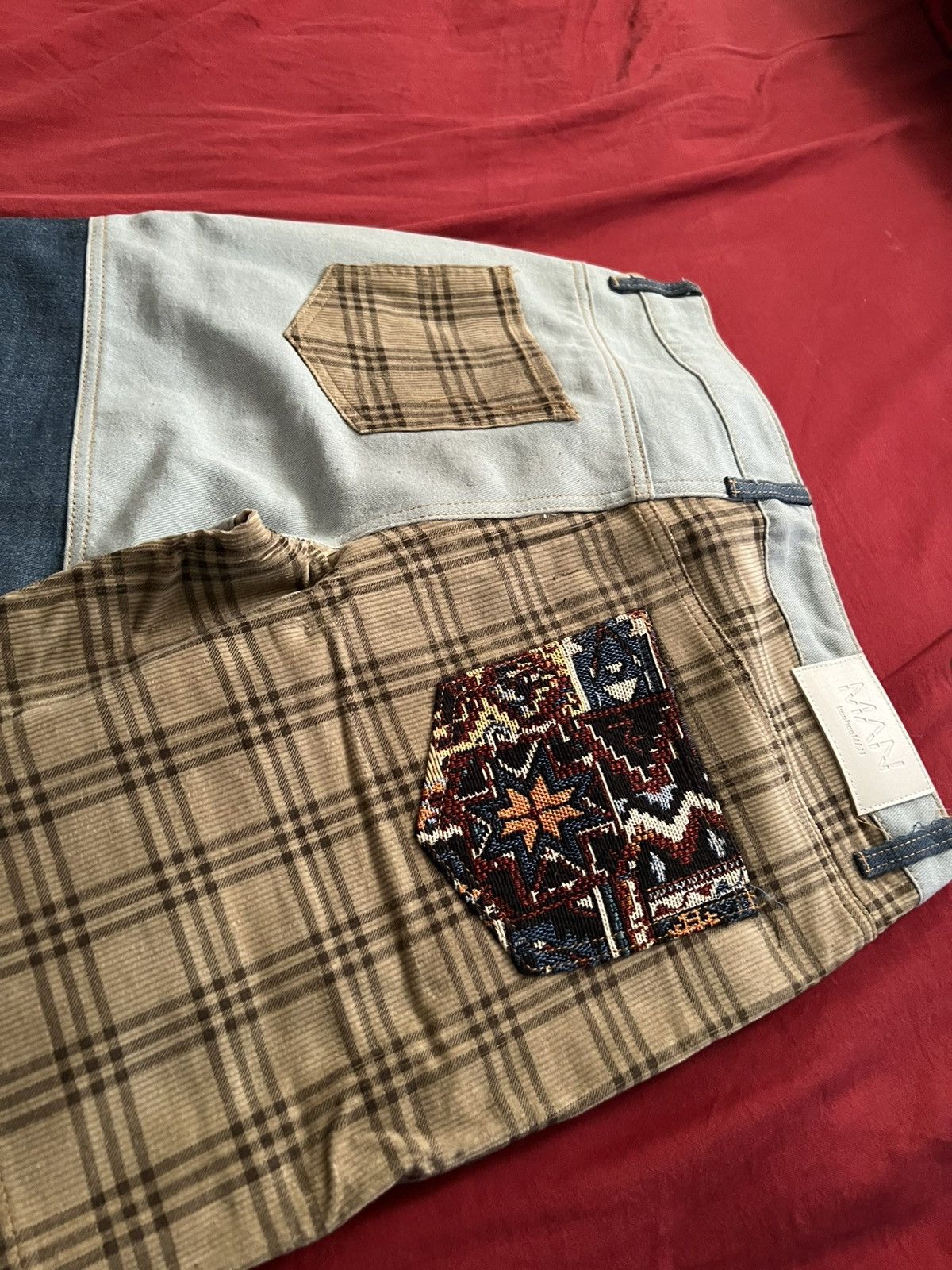 Other Straight Leg Rigid Patchwork Jeans Size US 32 / EU 48 - 5 Thumbnail