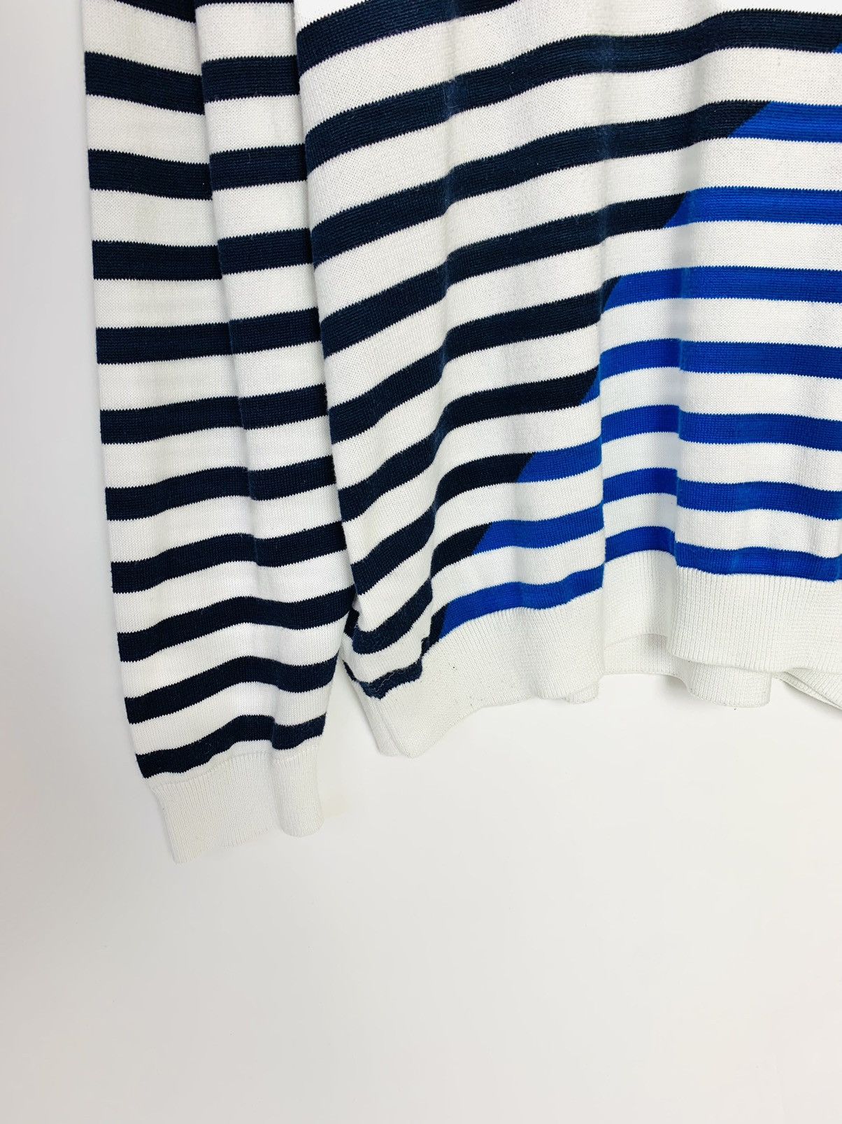 Lacoste × Vintage Lacoste Stripe Knitwear Sweater Vintage Size US XXL / EU 58 / 5 - 5 Thumbnail