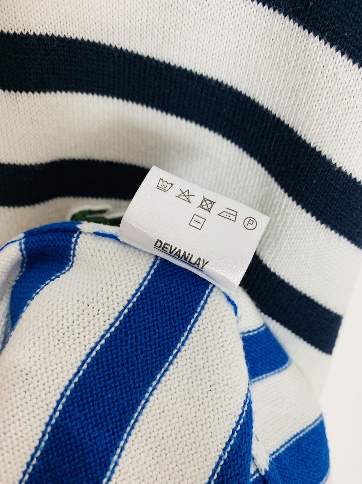 Lacoste × Vintage Lacoste Stripe Knitwear Sweater Vintage Size US XXL / EU 58 / 5 - 9 Thumbnail