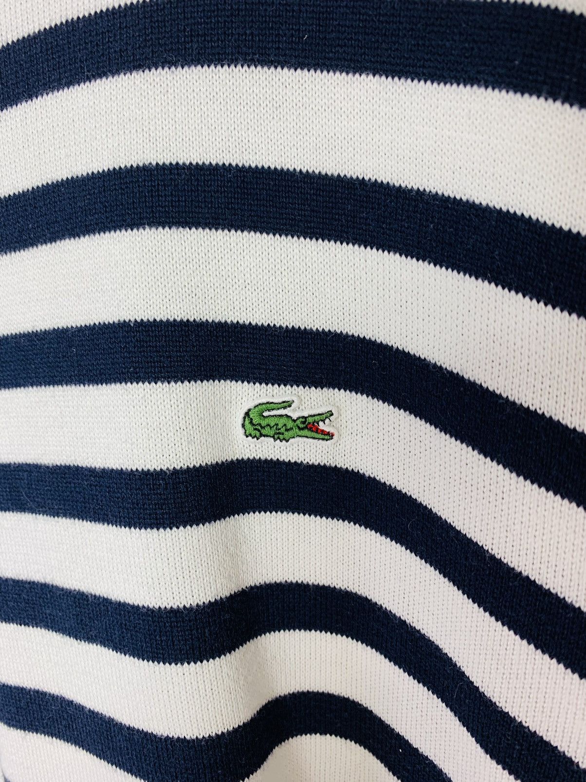 Lacoste × Vintage Lacoste Stripe Knitwear Sweater Vintage Size US XXL / EU 58 / 5 - 6 Thumbnail