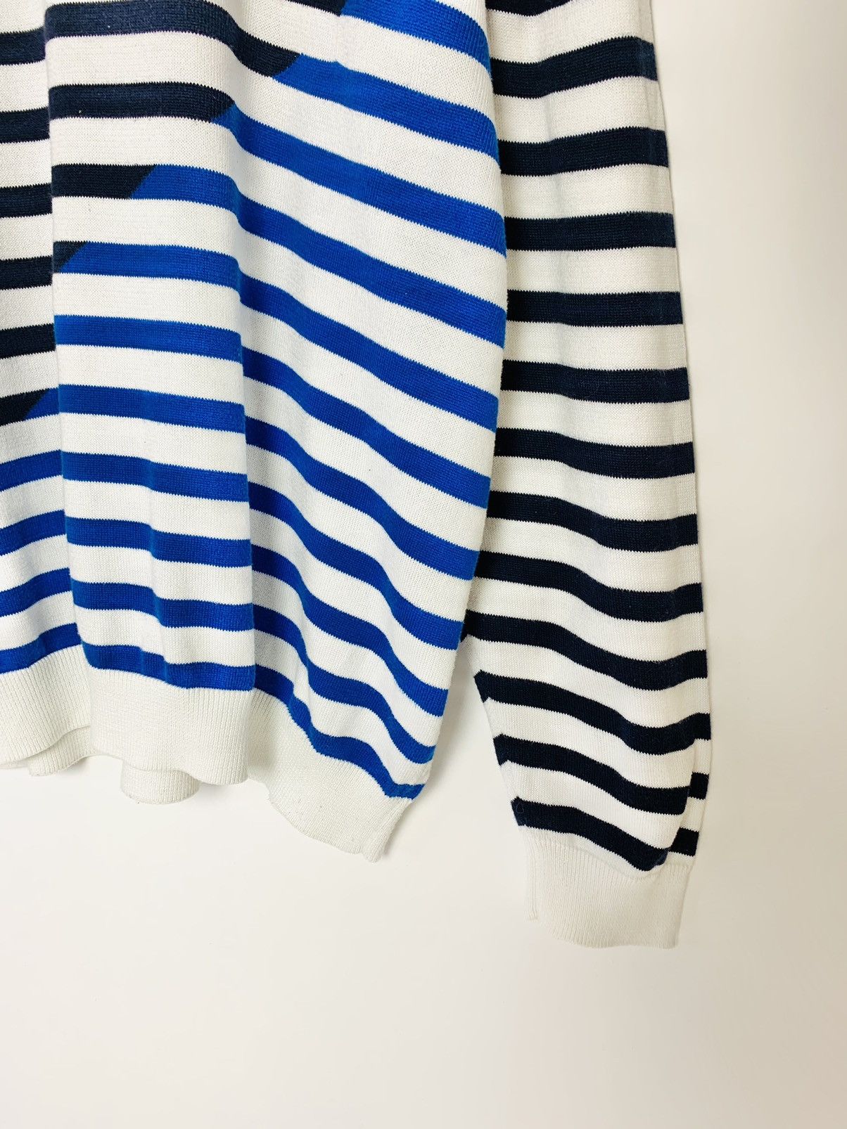 Lacoste × Vintage Lacoste Stripe Knitwear Sweater Vintage Size US XXL / EU 58 / 5 - 4 Thumbnail