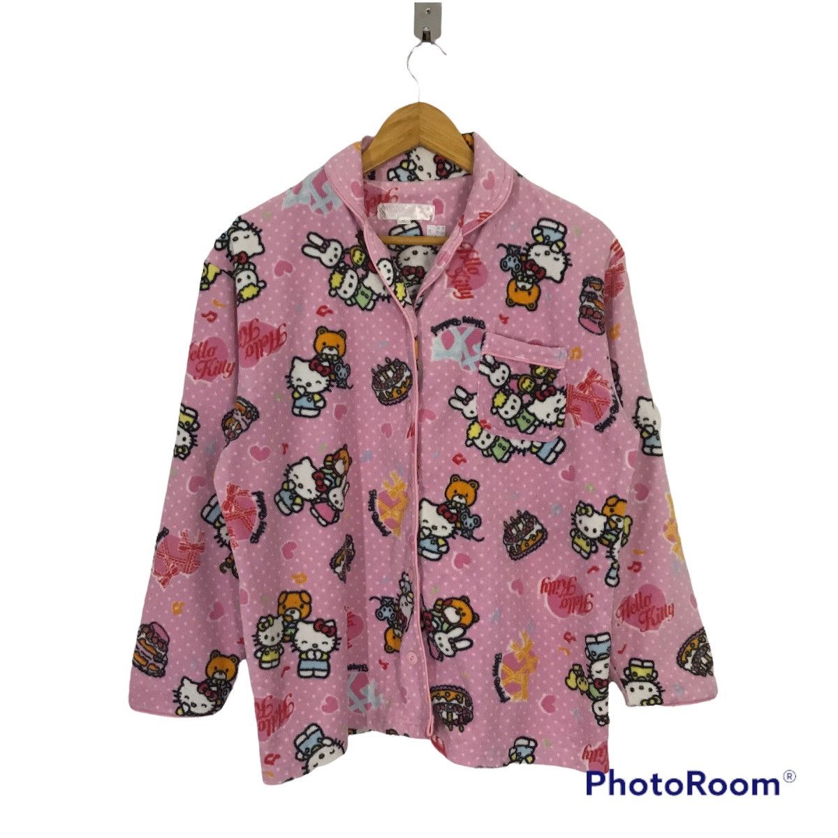 Hello kitty Over Hello kitty Pajamas woman button shirt