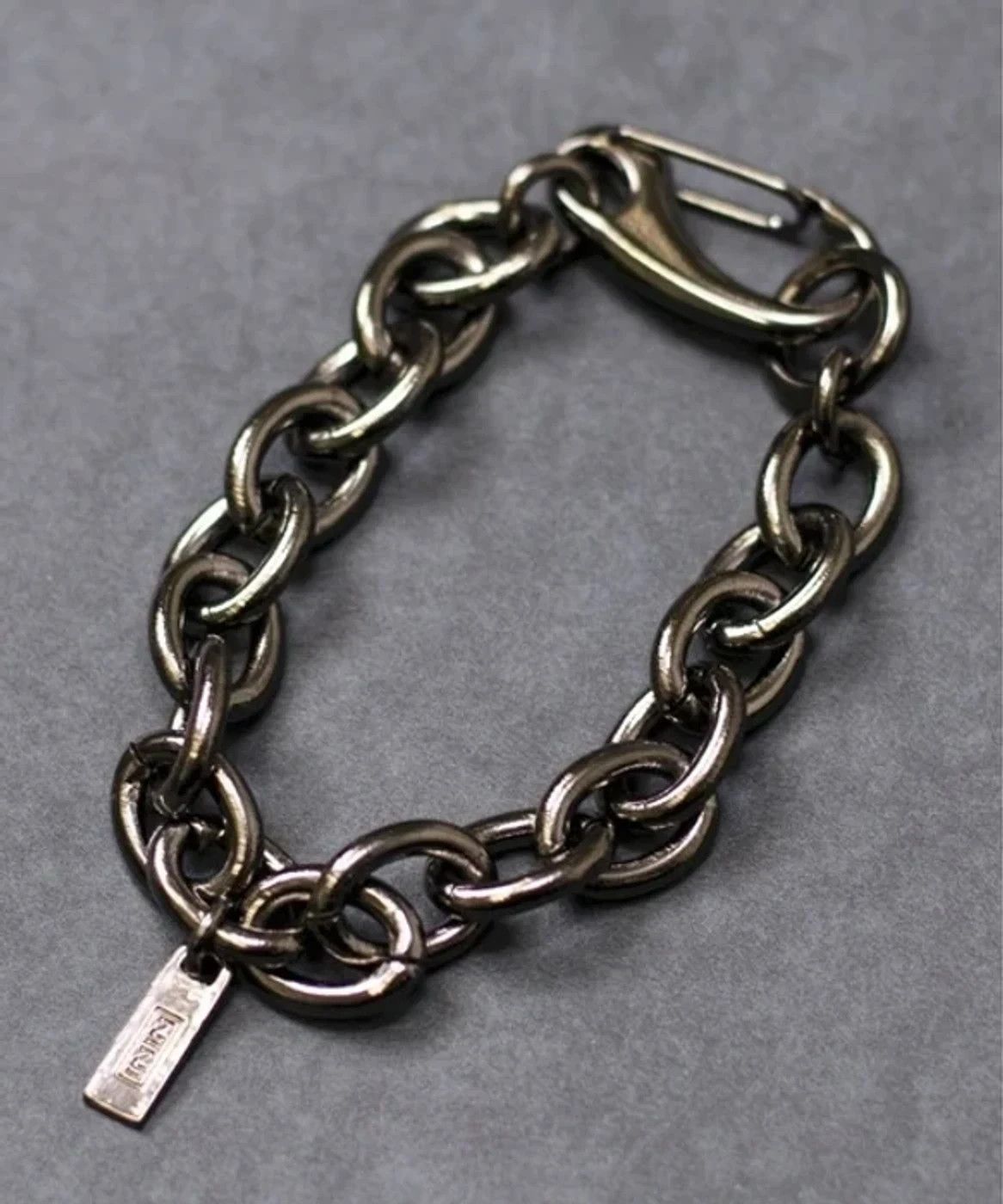 Number (N)ine NUMBER (N)INE SILVER999 CHAIN BRACELET BLACK Size ONE SIZE - 1 Thumbnail