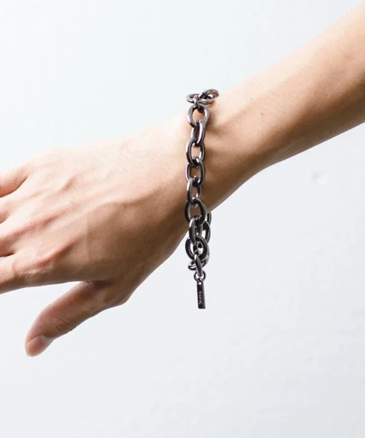 Number (N)ine NUMBER (N)INE SILVER999 CHAIN BRACELET BLACK Size ONE SIZE - 2 Thumbnail