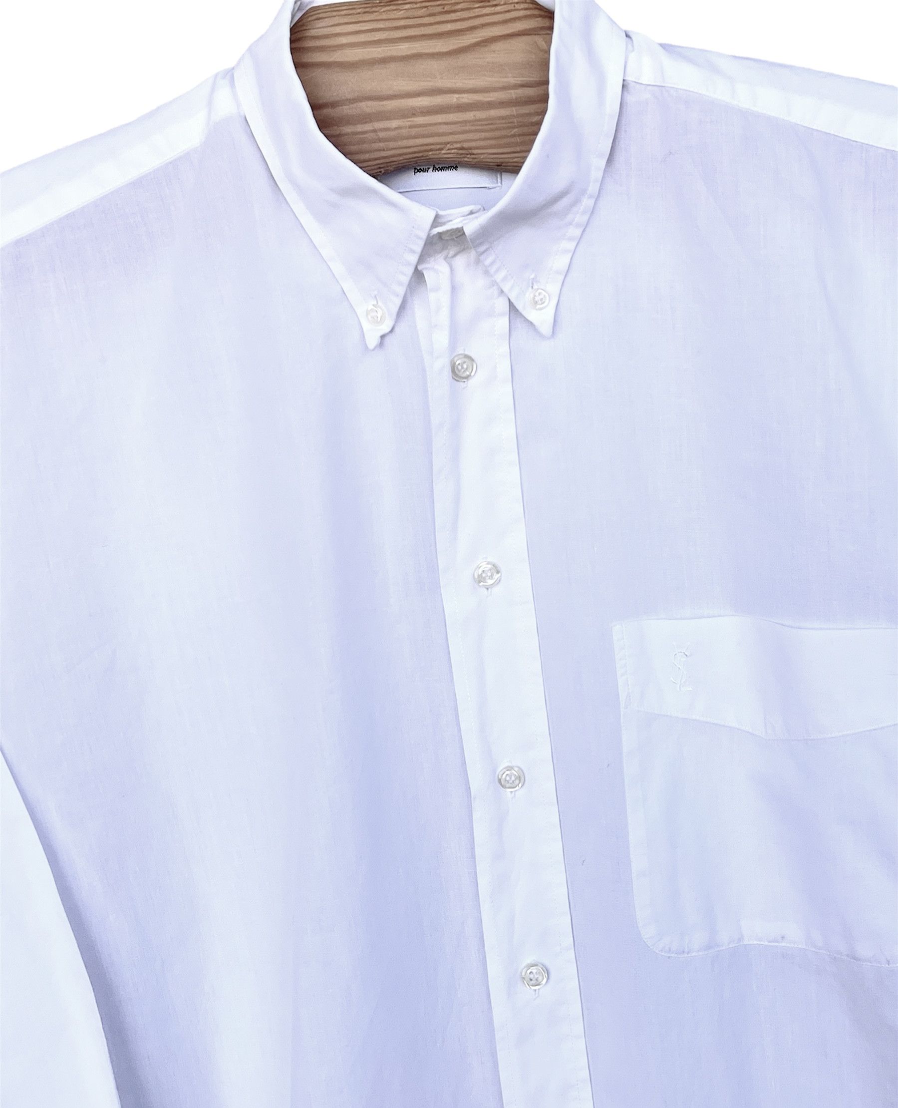 Yves Saint Laurent 🔥 Ysl Yves Saint Laurent white shirt size xl Size US XL / EU 56 / 4 - 6 Thumbnail