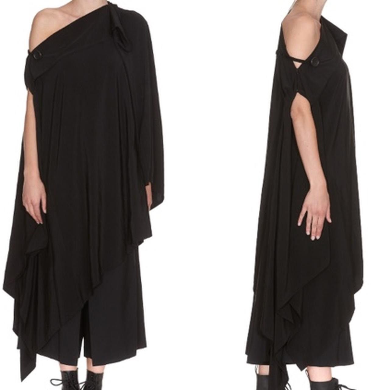 Y’s Yohji Yamamoto oversize asymmetric cape.