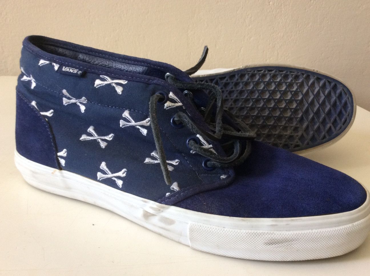 Vans Wtaps x Vans Syndicate Chukka 59 S. Crossbones. Navy.US10. | Grailed