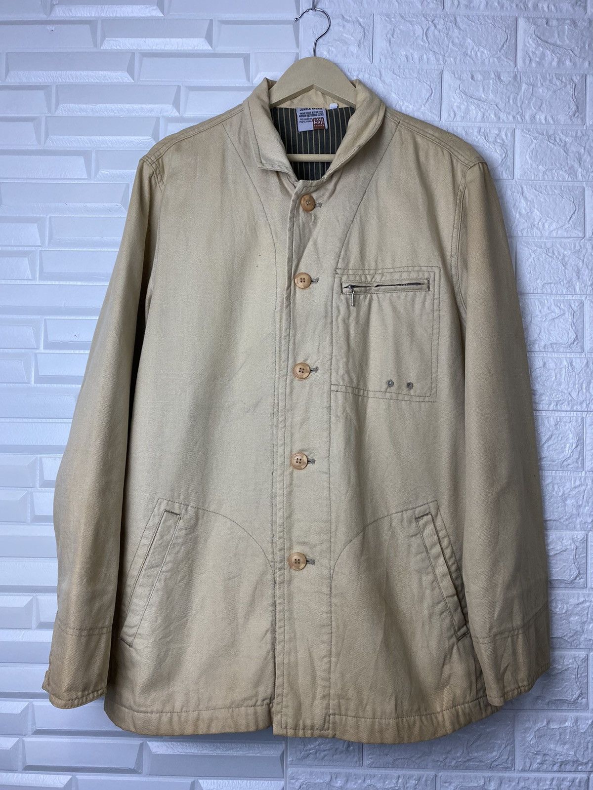 Japanese Brand × Vintage VINTAGE JUNGLE STORM Coat Denim Jacket Size US L / EU 52-54 / 3 - 1 Thumbnail