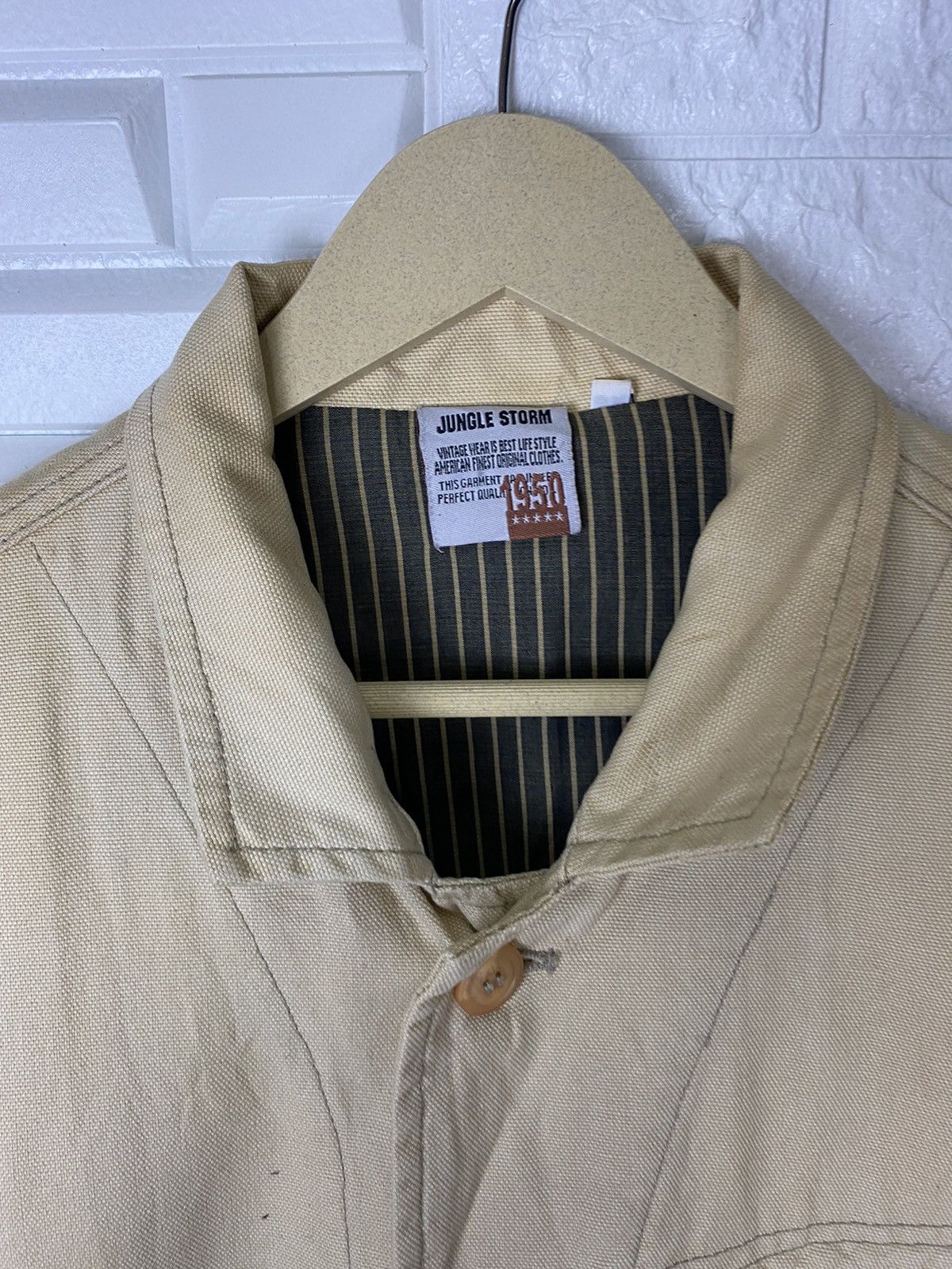 Japanese Brand × Vintage VINTAGE JUNGLE STORM Coat Denim Jacket Size US L / EU 52-54 / 3 - 6 Thumbnail