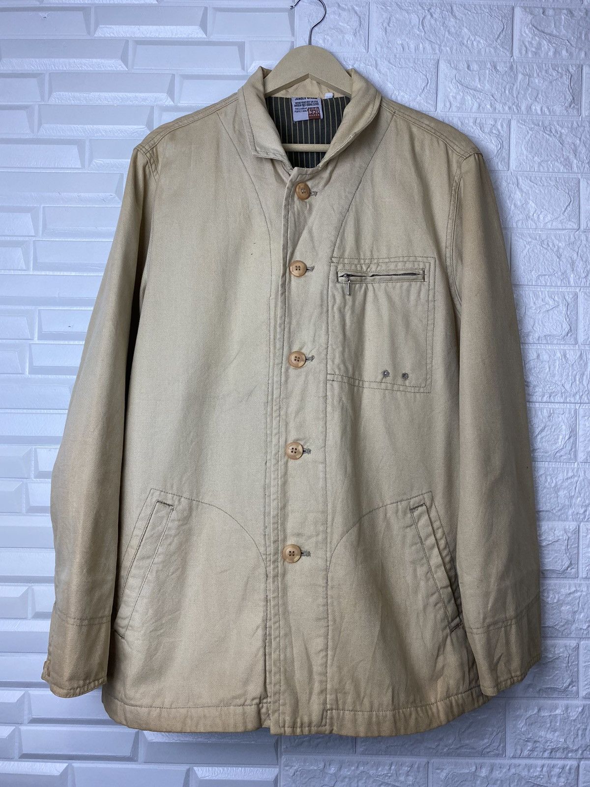 Japanese Brand × Vintage VINTAGE JUNGLE STORM Coat Denim Jacket Size US L / EU 52-54 / 3 - 2 Thumbnail