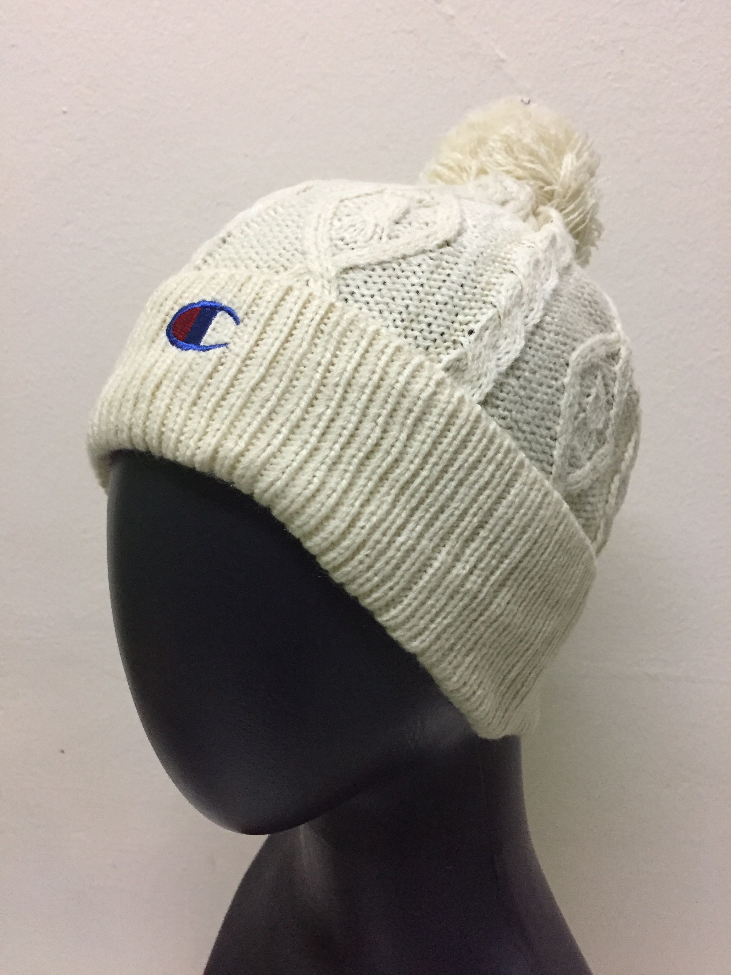 Vintage Champion Beanie Hat Snow Cap