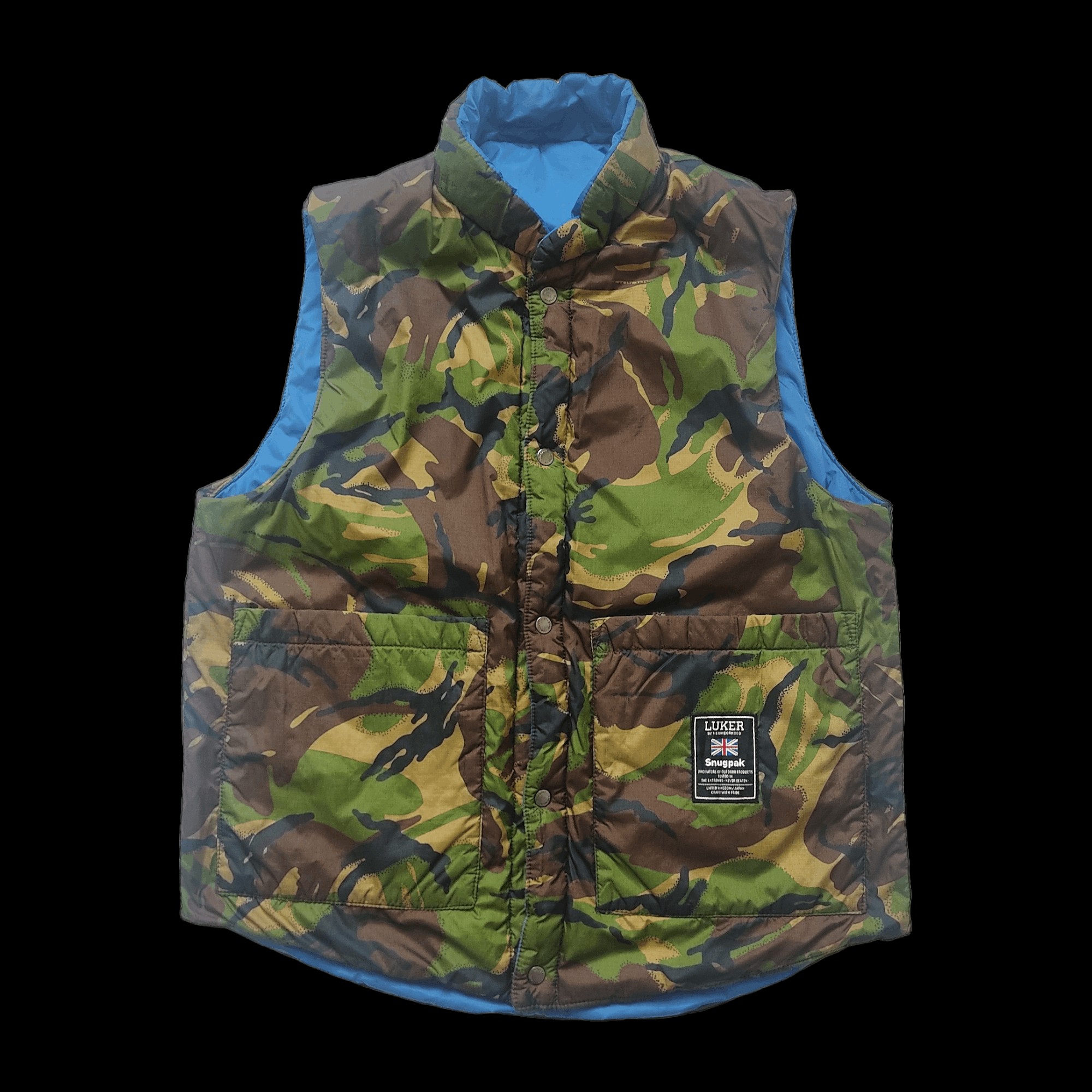 Neighborhood LUKER by NBHD x SNUGPAK Reversible Camo Puffer Vest Size US M / EU 48-50 / 2 - 6 Thumbnail