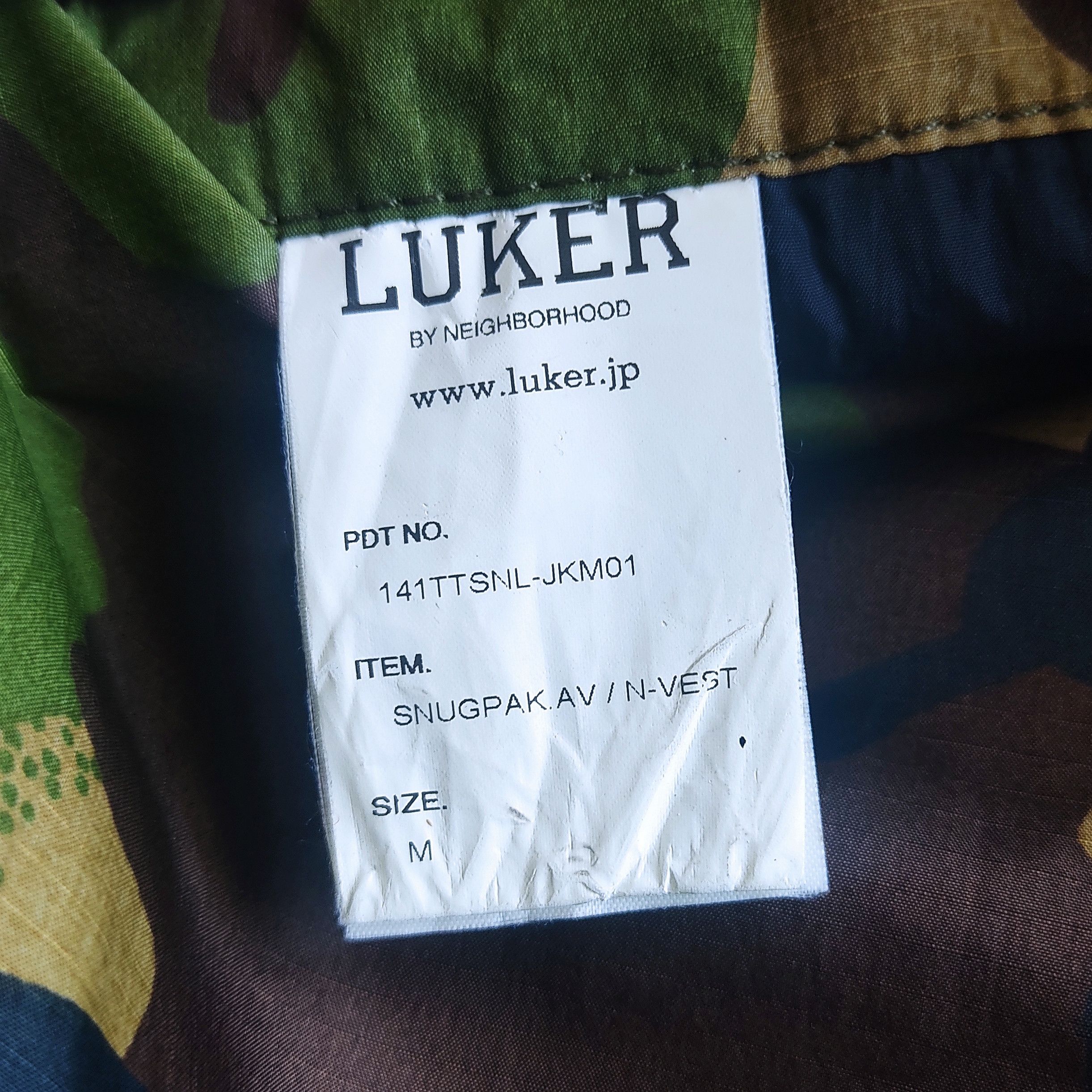 Neighborhood LUKER by NBHD x SNUGPAK Reversible Camo Puffer Vest Size US M / EU 48-50 / 2 - 10 Thumbnail