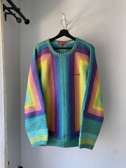 Supreme Hand Crocheted Sweater | Grailed