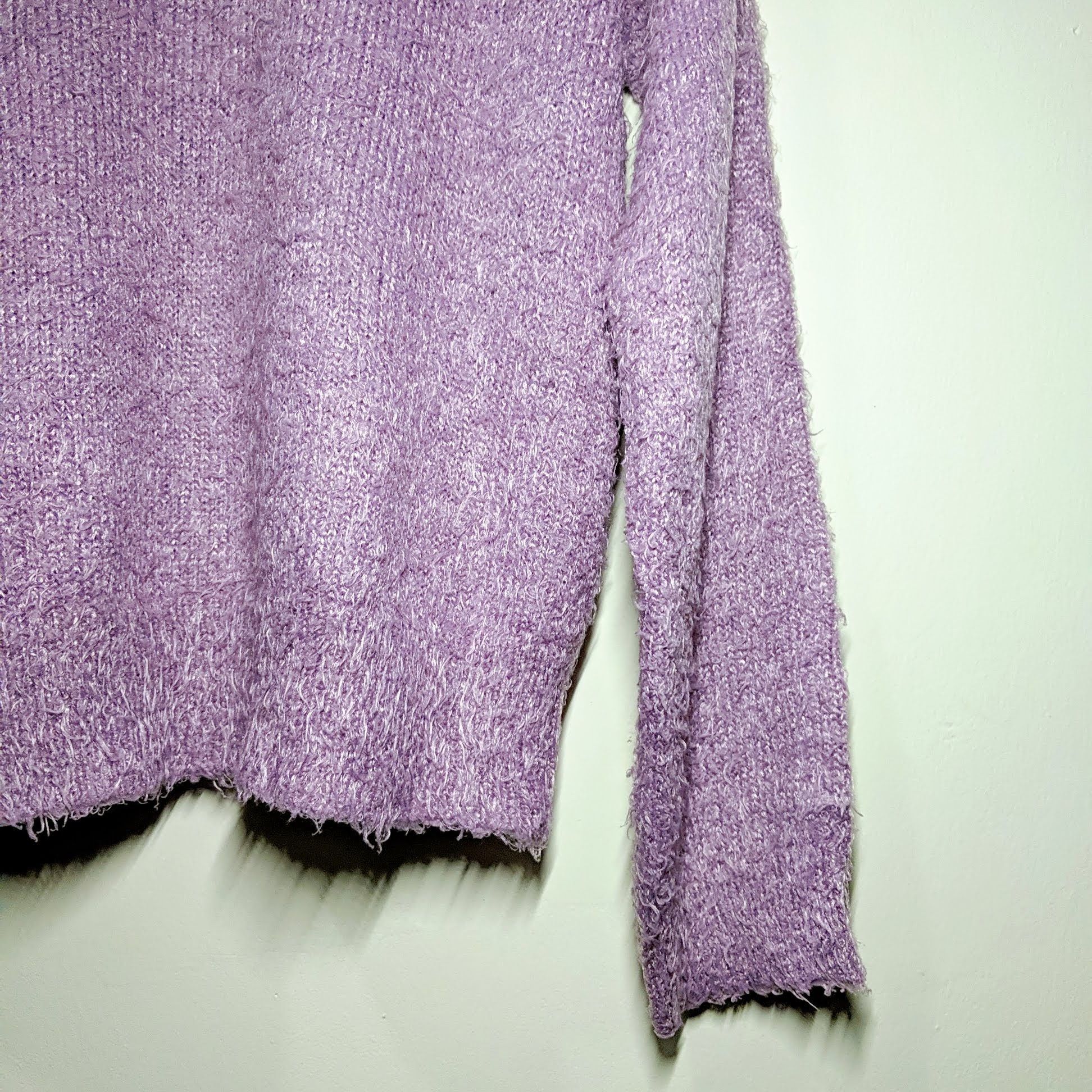 Aran Isles Knitwear Vintage Unbranded Mohair Purple Knitwear Sweater Jumper Size US M / EU 48-50 / 2 - 8 Thumbnail