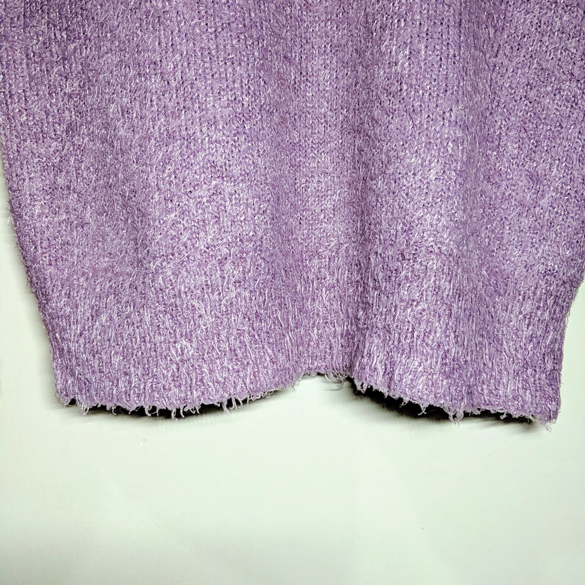 Aran Isles Knitwear Vintage Unbranded Mohair Purple Knitwear Sweater Jumper Size US M / EU 48-50 / 2 - 10 Thumbnail