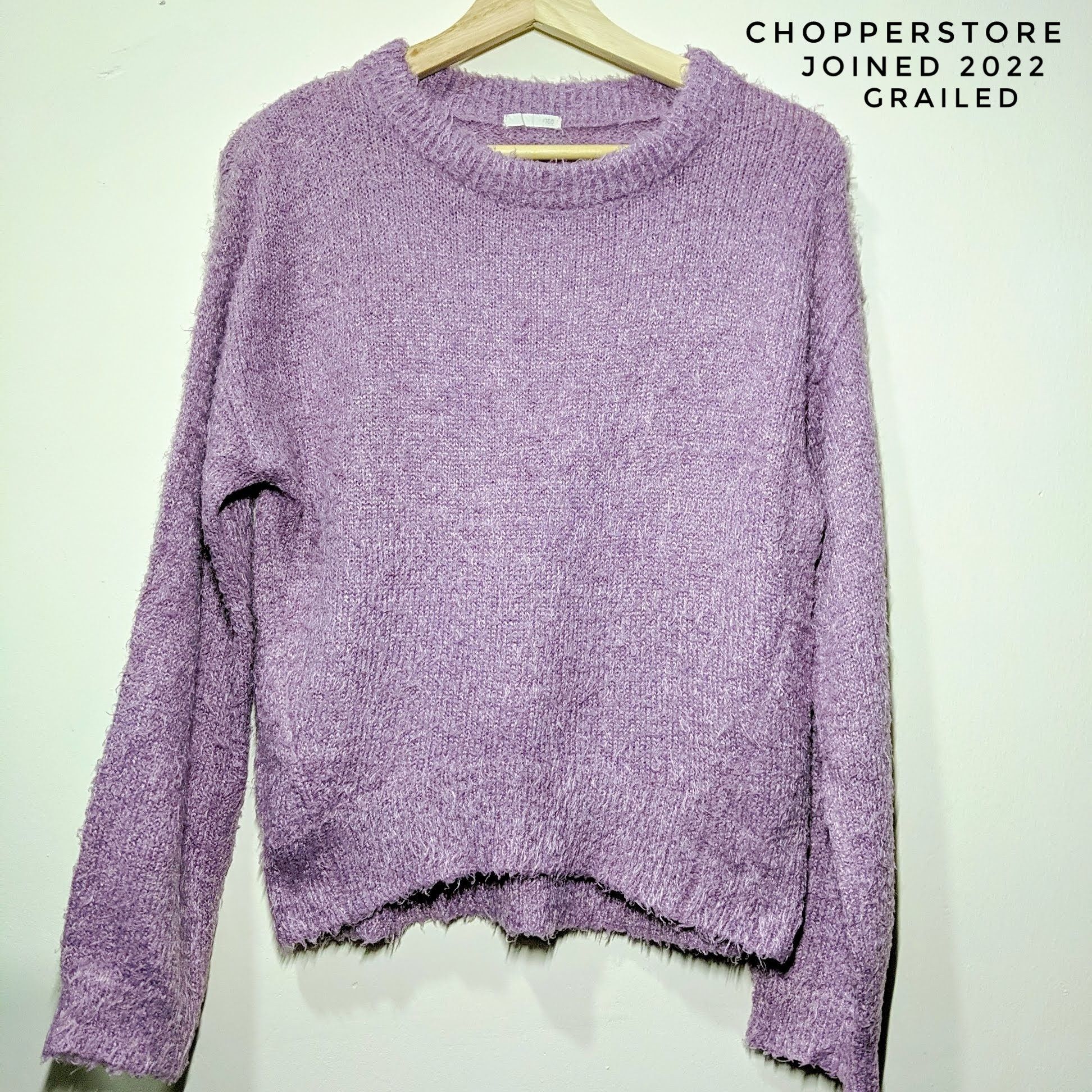 Aran Isles Knitwear Vintage Unbranded Mohair Purple Knitwear Sweater Jumper Size US M / EU 48-50 / 2 - 1 Thumbnail