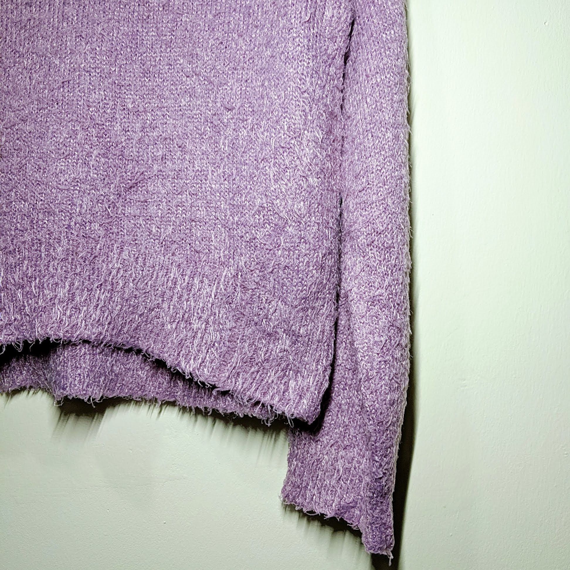 Aran Isles Knitwear Vintage Unbranded Mohair Purple Knitwear Sweater Jumper Size US M / EU 48-50 / 2 - 5 Thumbnail