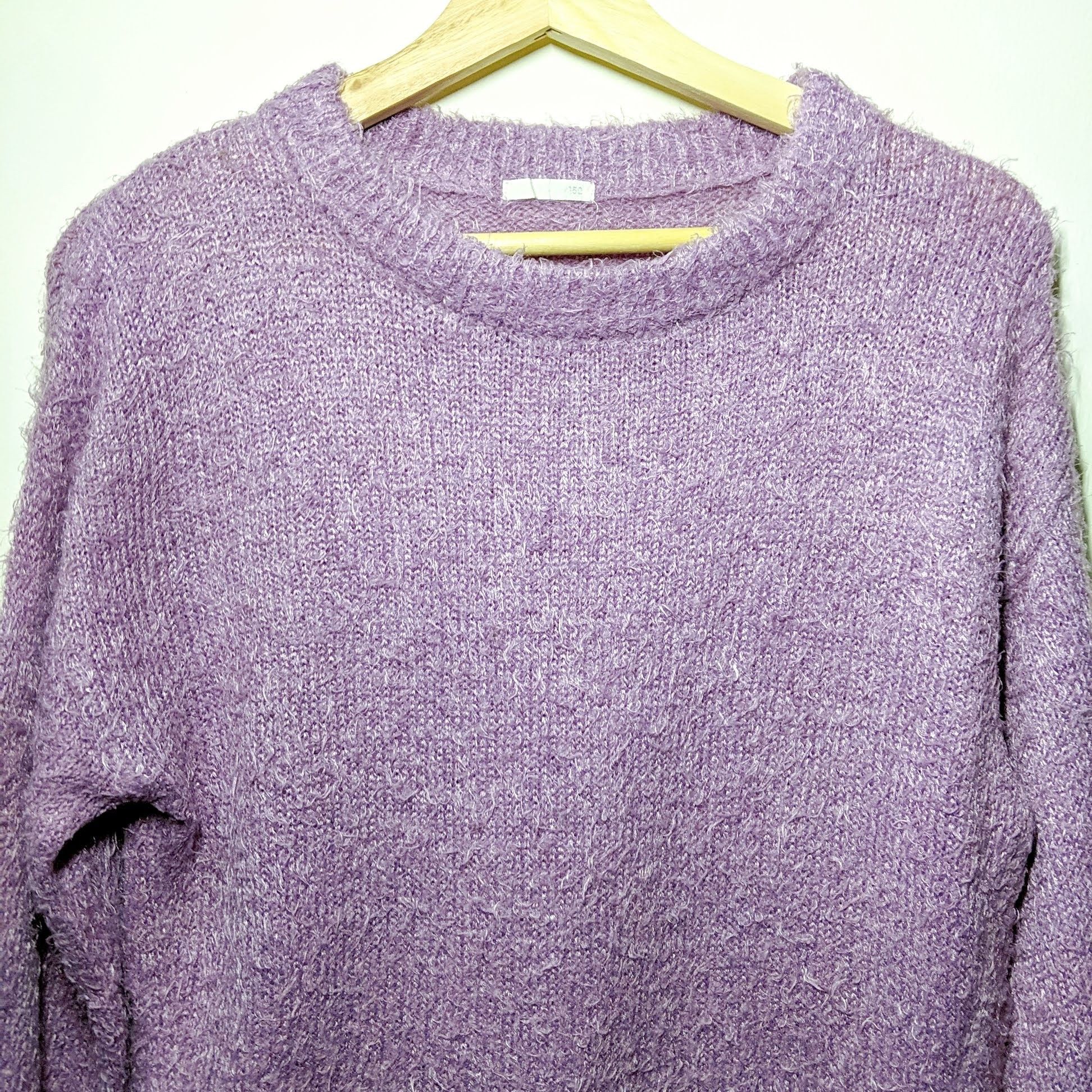 Aran Isles Knitwear Vintage Unbranded Mohair Purple Knitwear Sweater Jumper Size US M / EU 48-50 / 2 - 4 Thumbnail